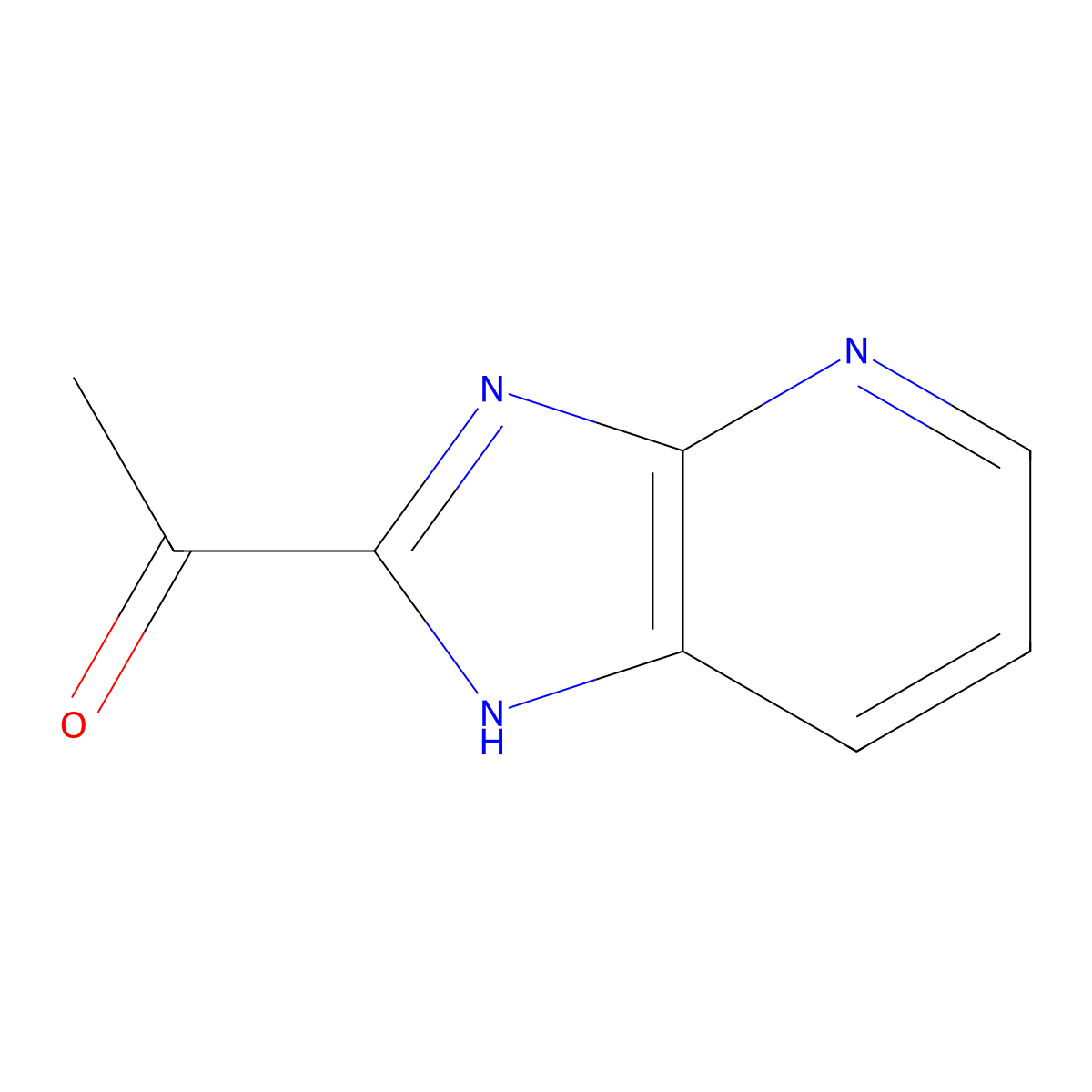 2-Acetylimidazo(4,5-b)pyridine molecular structure, CAS 250651-53-7