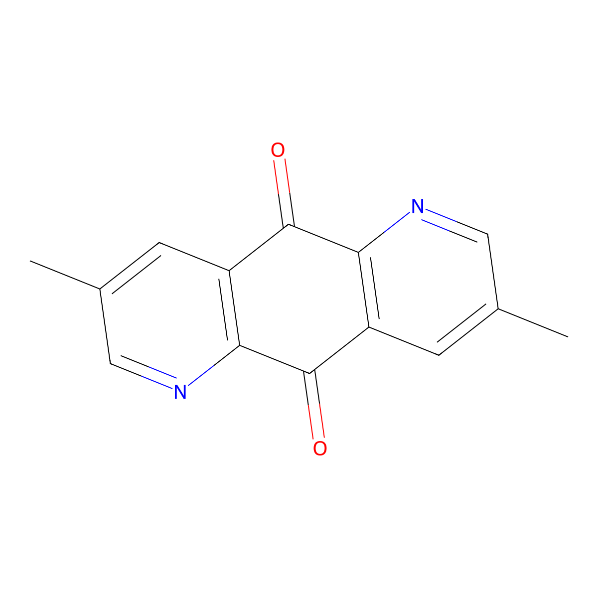 3,8-dimethyl-5H,10H-pyrido[2,3-g]quinoline-5,10-dione molecular structure, CAS 250660-33-4