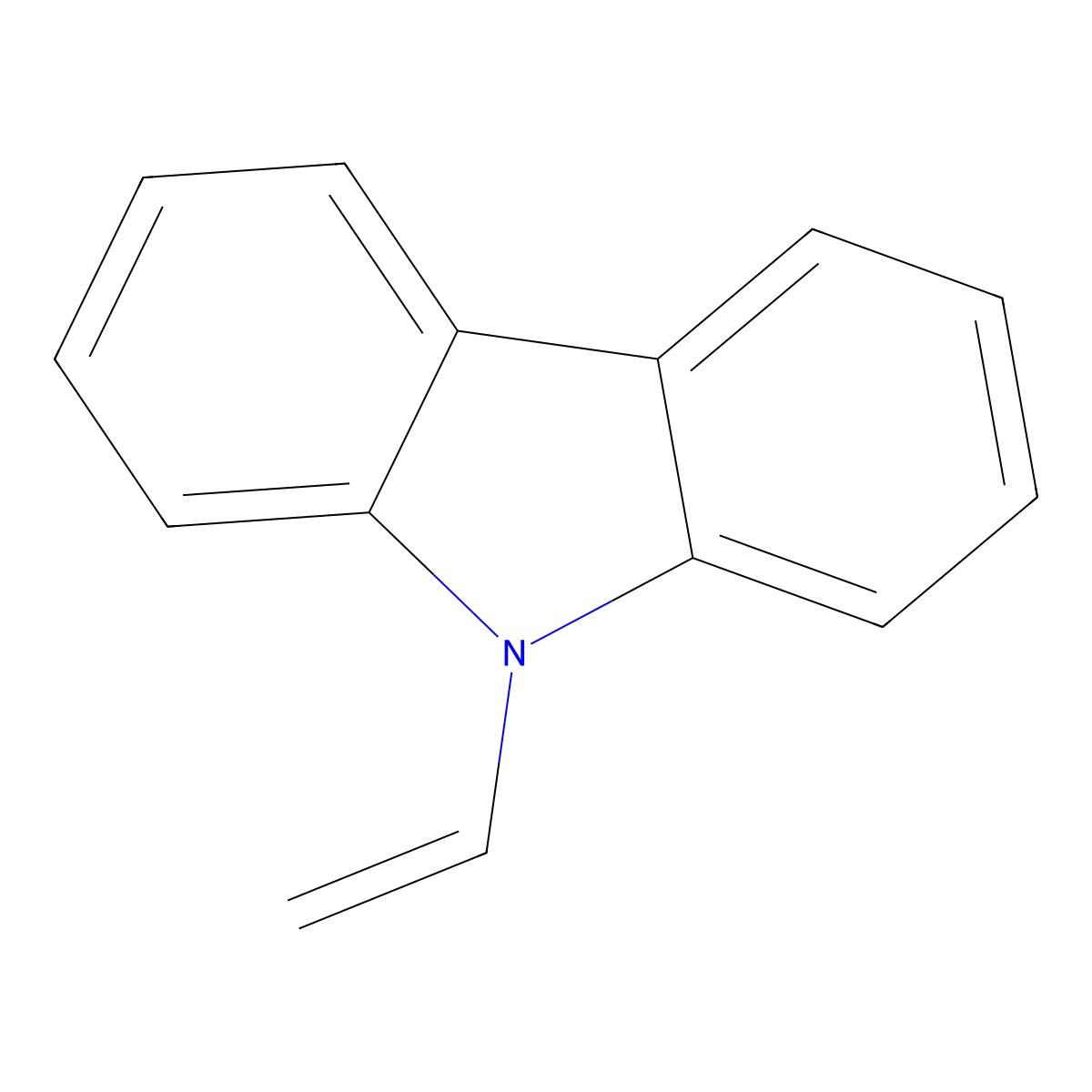 N-Vinylcarbazole molecular structure, CAS 25067-59-8