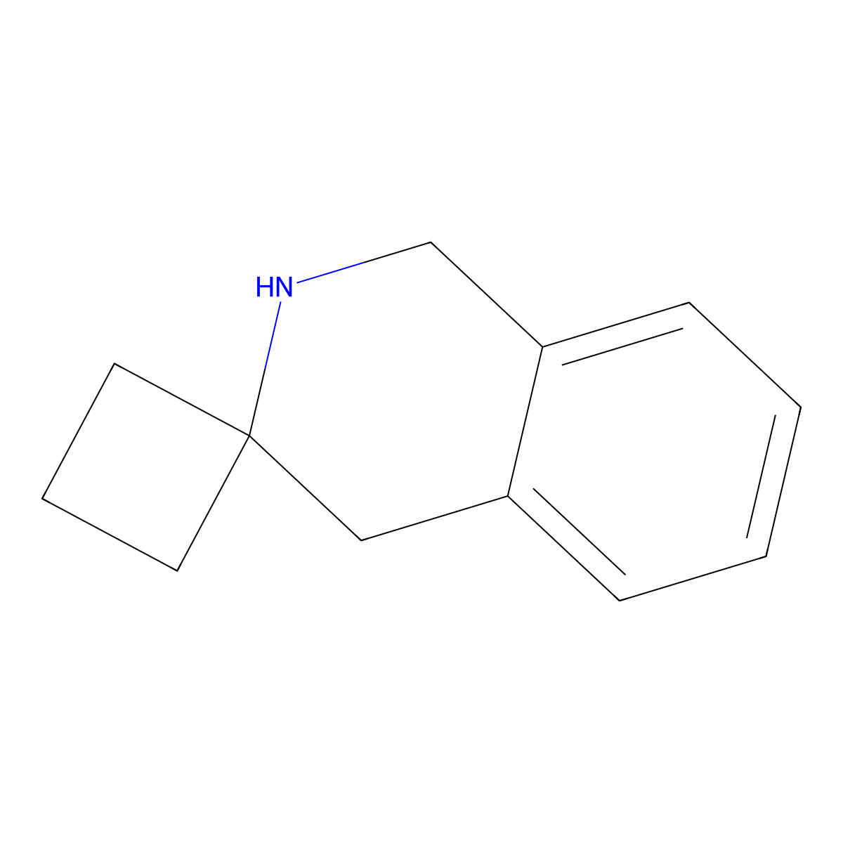 2',4'-dihydro-1'H-spiro[cyclobutane-1,3'-isoquinoline] molecular structure, CAS 2506832-37-5