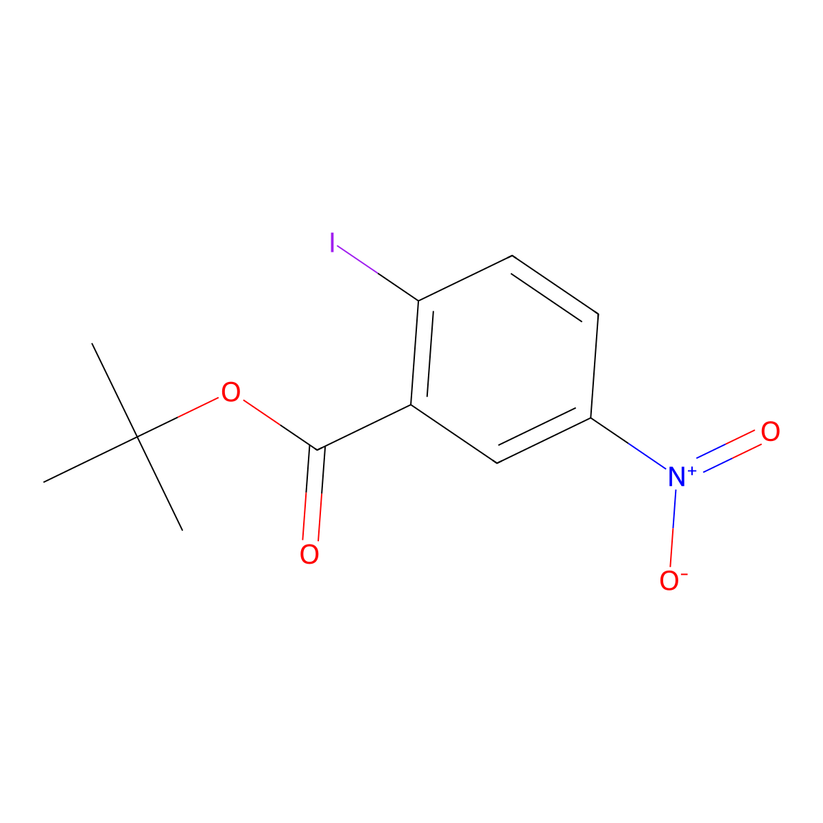 tert-Butyl 2-iodo-5-nitrobenzoate molecular structure, CAS 250684-62-9