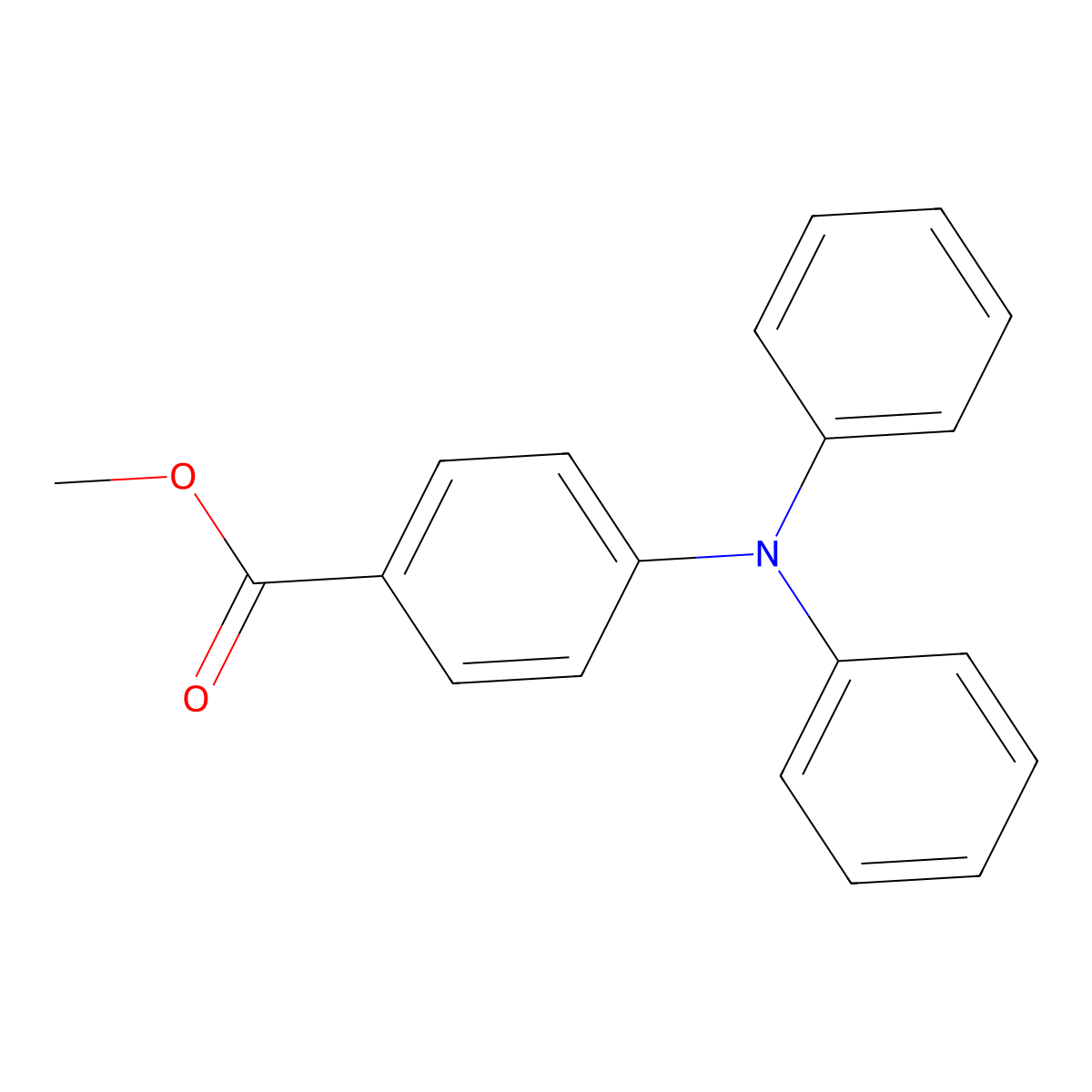 Methyl 4-(diphenylamino)benzoate molecular structure, CAS 25069-30-1