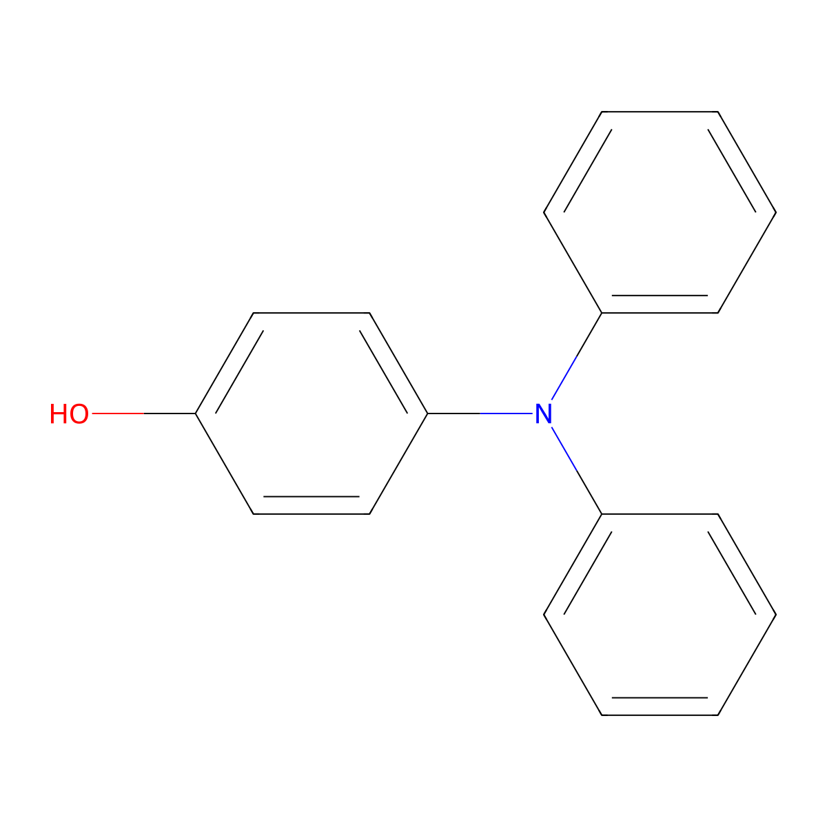 4-(Diphenylamino)phenol molecular structure, CAS 25069-86-7
