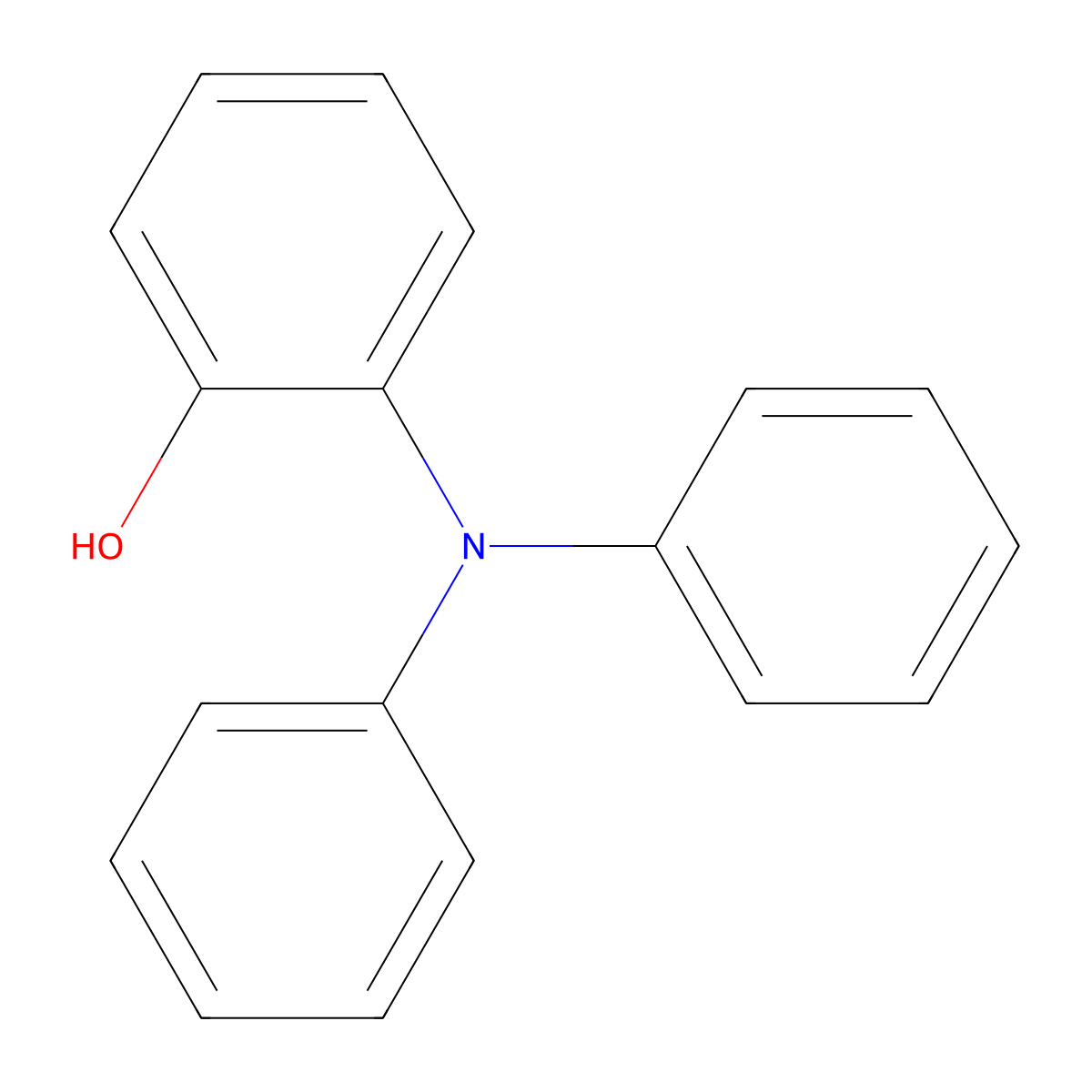 Phenol, 2-(diphenylamino)- molecular structure, CAS 25069-88-9