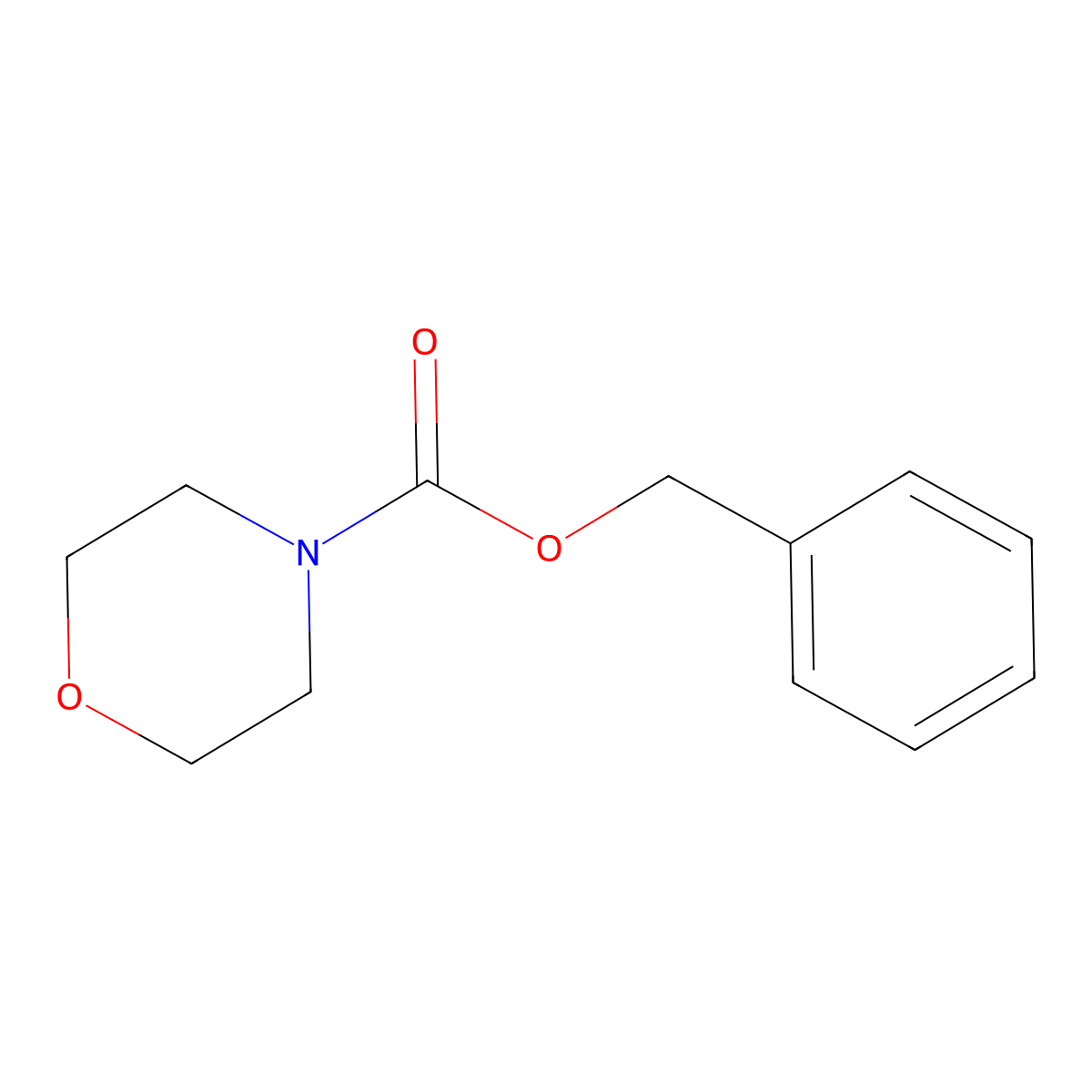 Benzyl morpholine-4-carboxylate molecular structure, CAS 25070-73-9