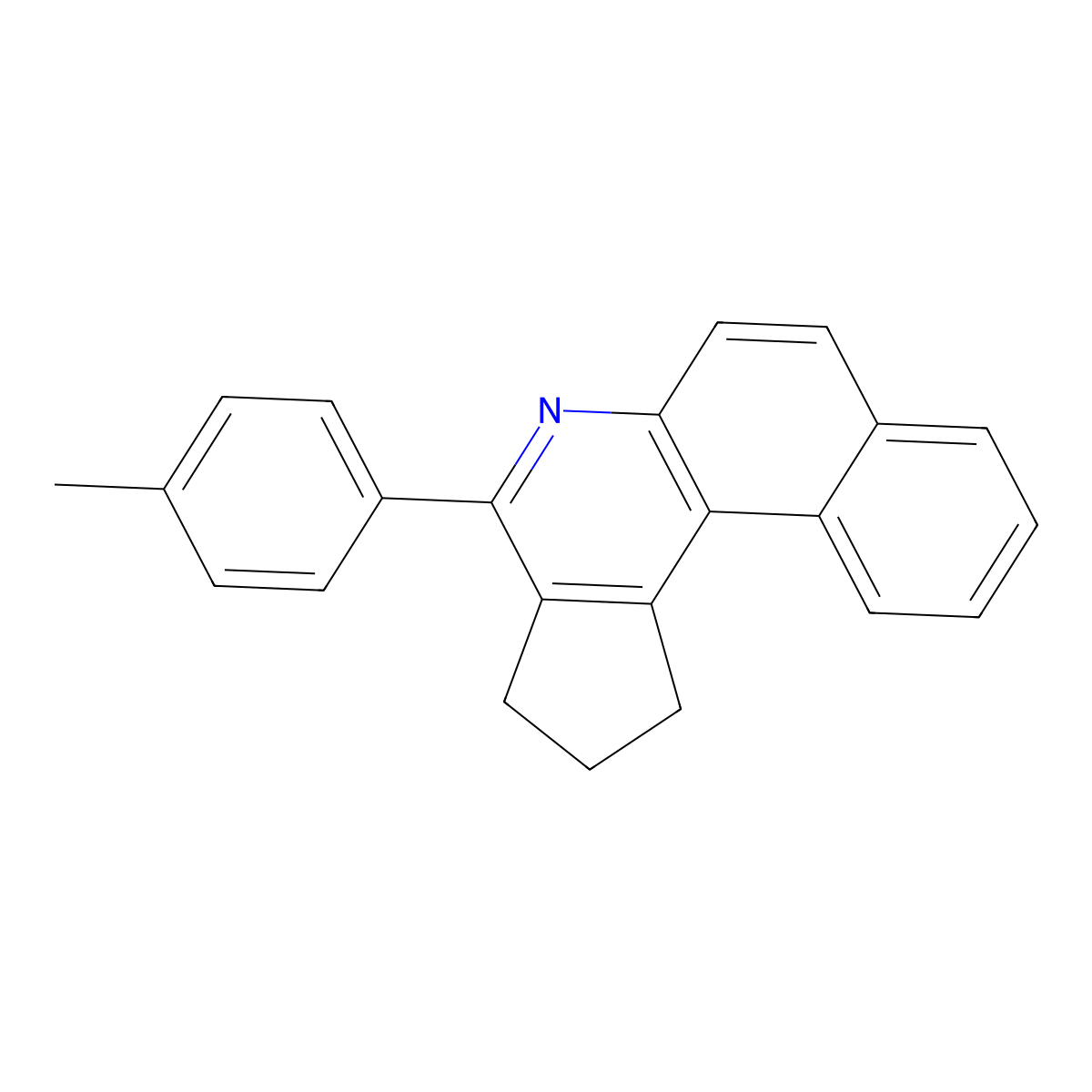 4-(p-tolyl)-2,3-dihydro-1H-benzo[f]cyclopenta[c]quinoline molecular structure, CAS 250719-14-3