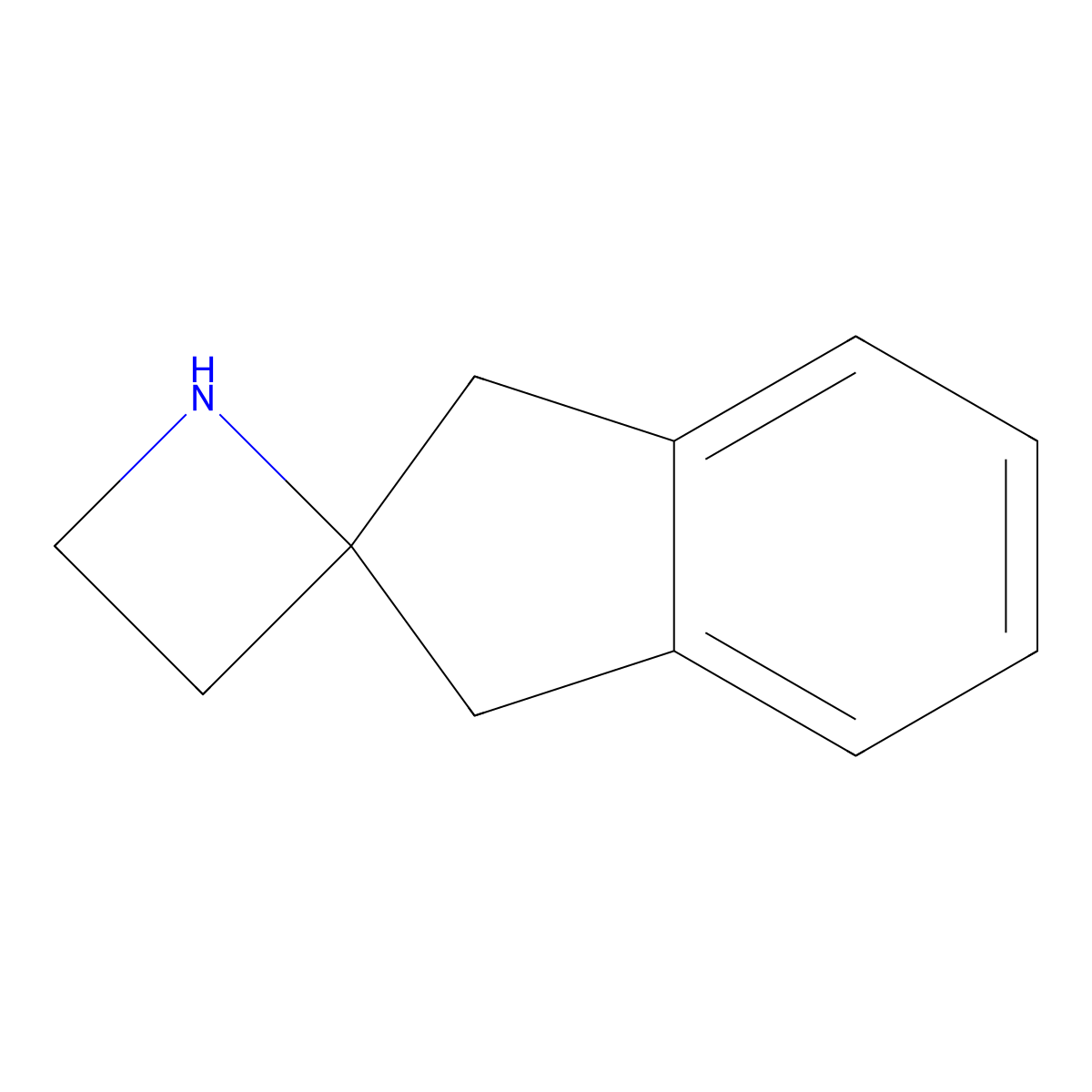 1',3'-Dihydrospiro[azetidine-2,2'-indene] molecular structure, CAS 25072-61-1