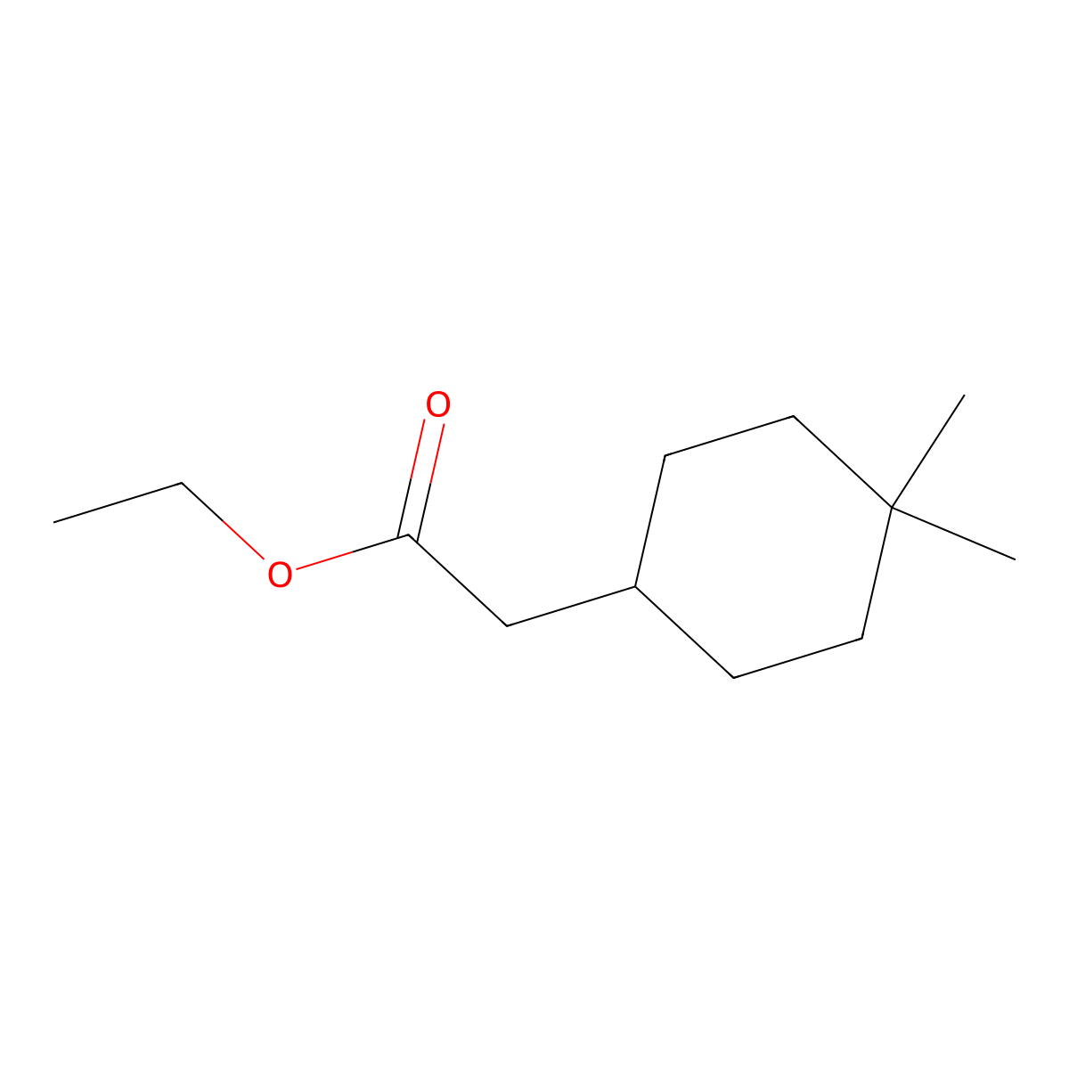 (4,4-Dimethyl-cyclohexyl)-acetic acid ethyl ester molecular structure, CAS 250732-60-6