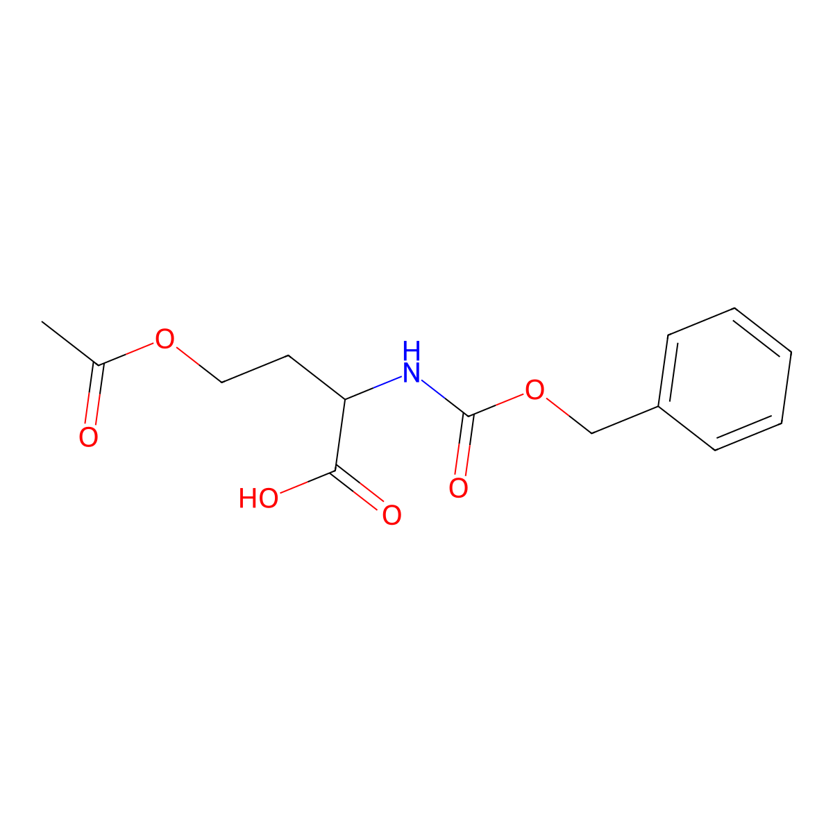 Z-Hse(Ac)-OH molecular structure, CAS 250736-85-7