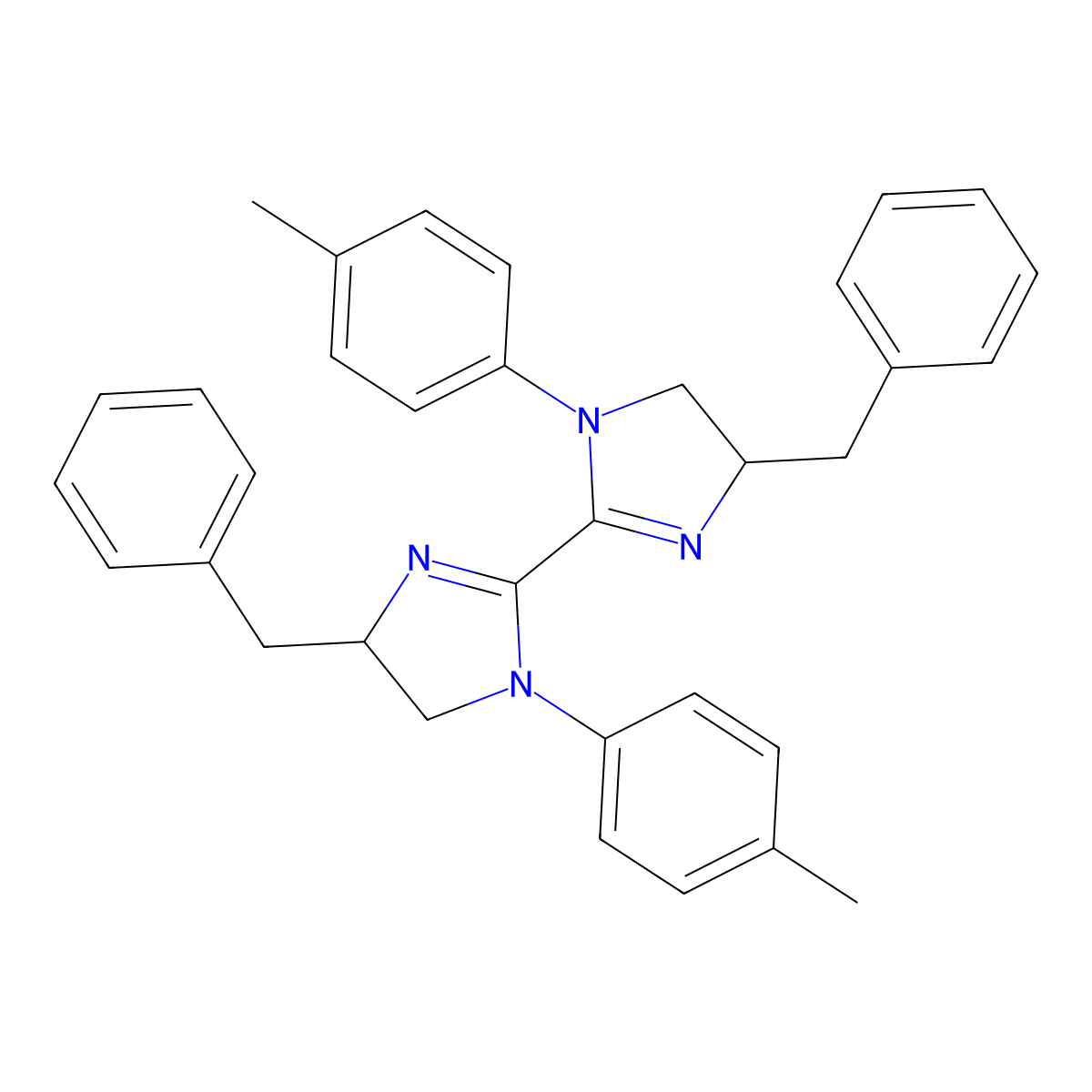 (4S,4'S)-4,4'-Dibenzyl-1,1'-di-p-tolyl-4,4',5,5'-tetrahydro-1H,1'H-2,2'-biimidazole molecular structure, CAS 2507691-21-4