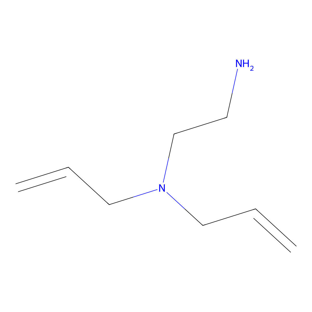 2-(Diallylamino)ethylamine molecular structure, CAS 25077-82-1