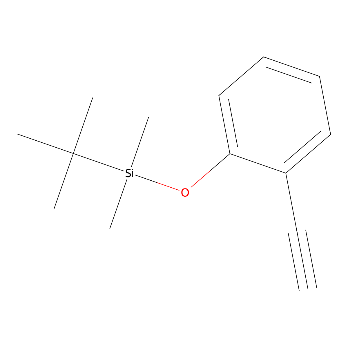 tert-Butyl(2-ethynylphenoxy)dimethylsilane molecular structure, CAS 250783-23-4