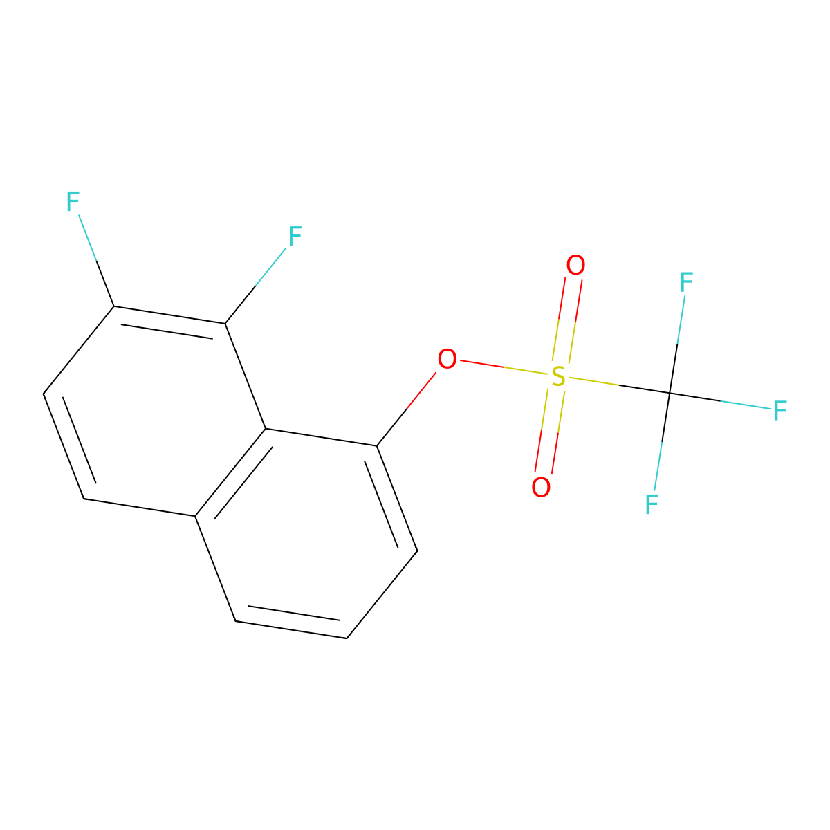 (7,8-Difluoro-1-naphthyl) trifluoromethanesulfonate molecular structure, CAS 2507855-59-4