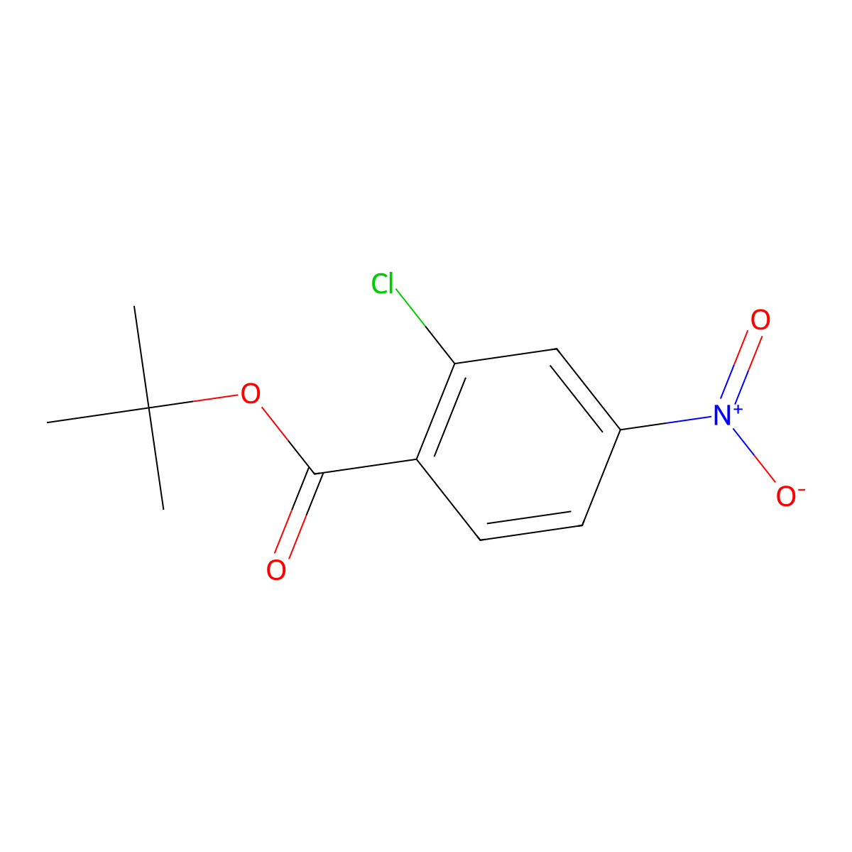 Tert-butyl 2-chloro-4-nitrobenzoate molecular structure, CAS 250790-05-7