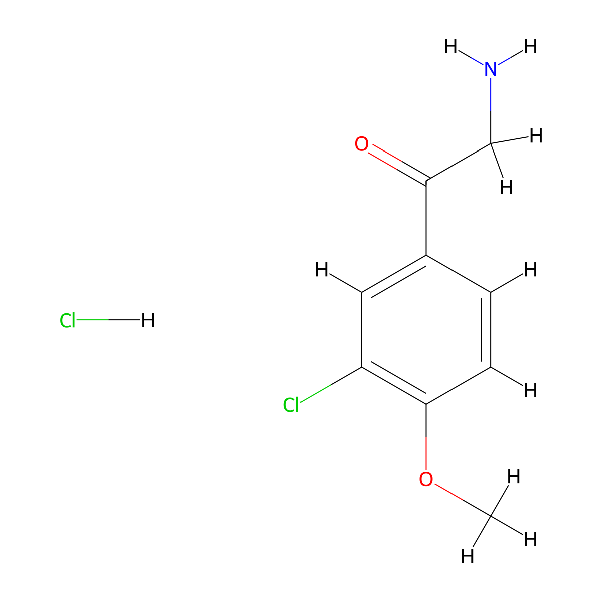 2-Amino-1-(3-chloro-4-methoxyphenyl)ethan-1-onehydrochloride molecular structure, CAS 2507957-50-6