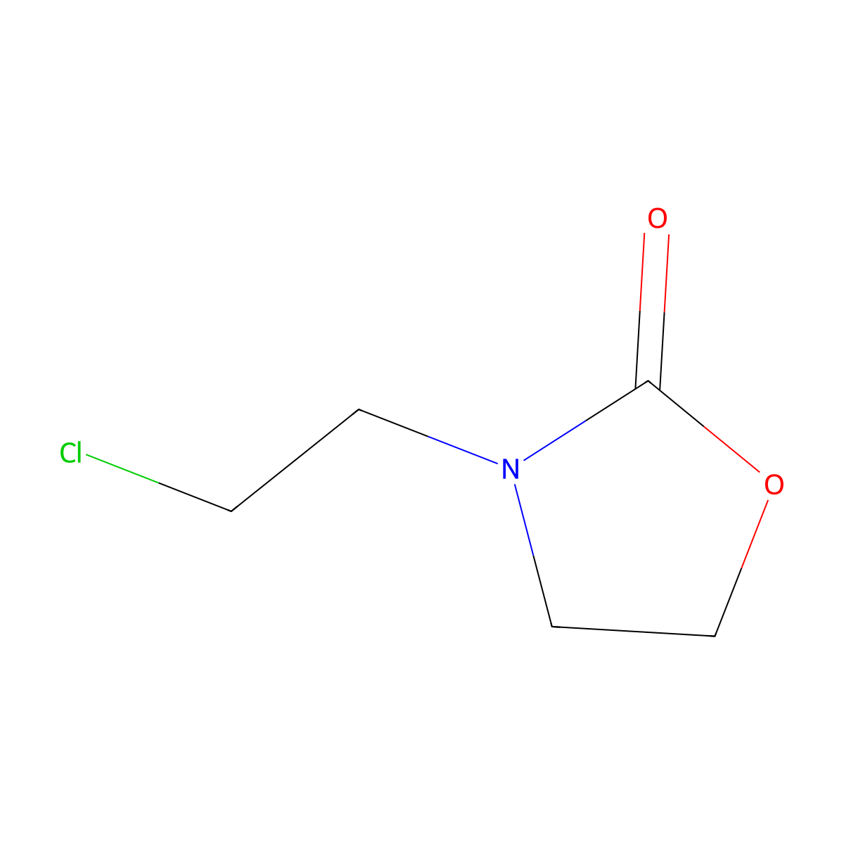 3-(2-Chloroethyl)-1,3-oxazolidin-2-one molecular structure, CAS 2508-01-2