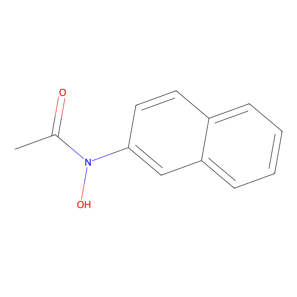 N-Hydroxy-N-2-naphthalenylacetamide molecular structure, CAS 2508-23-8