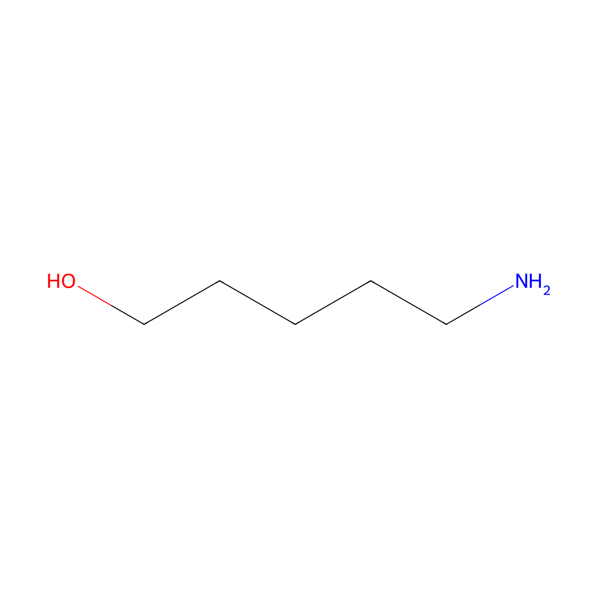 5-Aminopentan-1-ol molecular structure, CAS 2508-29-4
