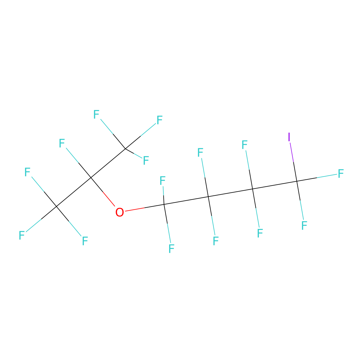 1,1,2,2,3,3,4,4-Octafluoro-1-[(1,1,1,2,3,3,3-heptafluoropropan-2-yl)oxy]-4-iodobutane molecular structure, CAS 25080-17-5