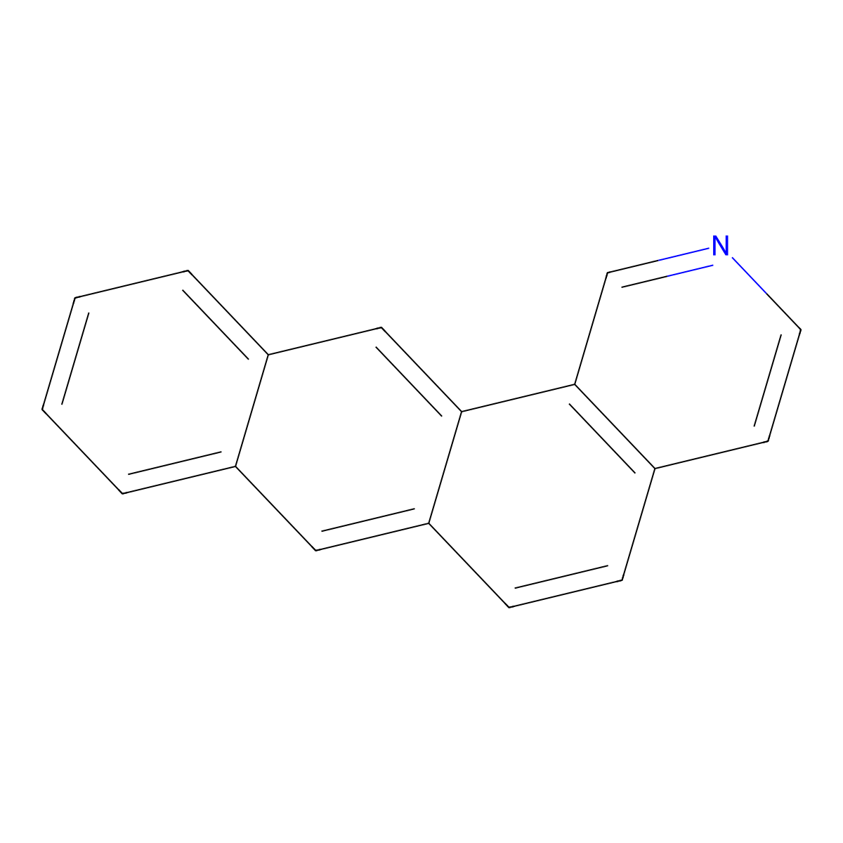 Naphth(2,3-h)isoquinoline molecular structure, CAS 25082-33-1