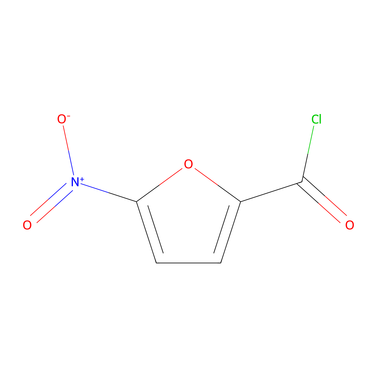 5-Nitrofuroyl chloride molecular structure, CAS 25084-14-4