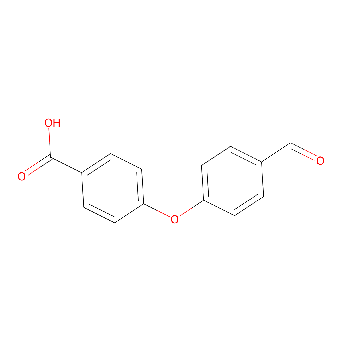 4-(4-Formylphenoxy)benzoic acid molecular structure, CAS 2509-18-4