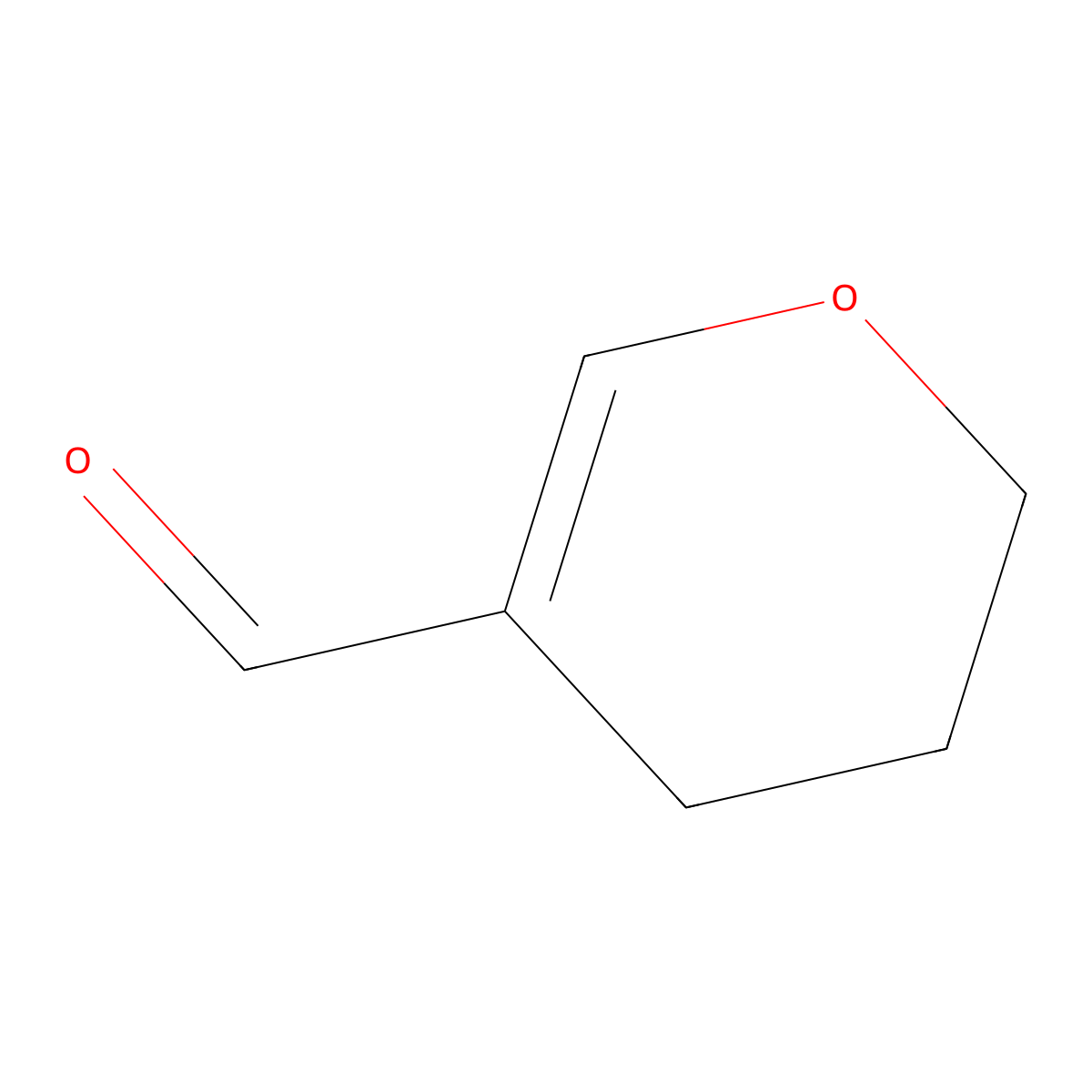 3,4-dihydro-2H-pyran-5-carbaldehyde molecular structure, CAS 25090-33-9