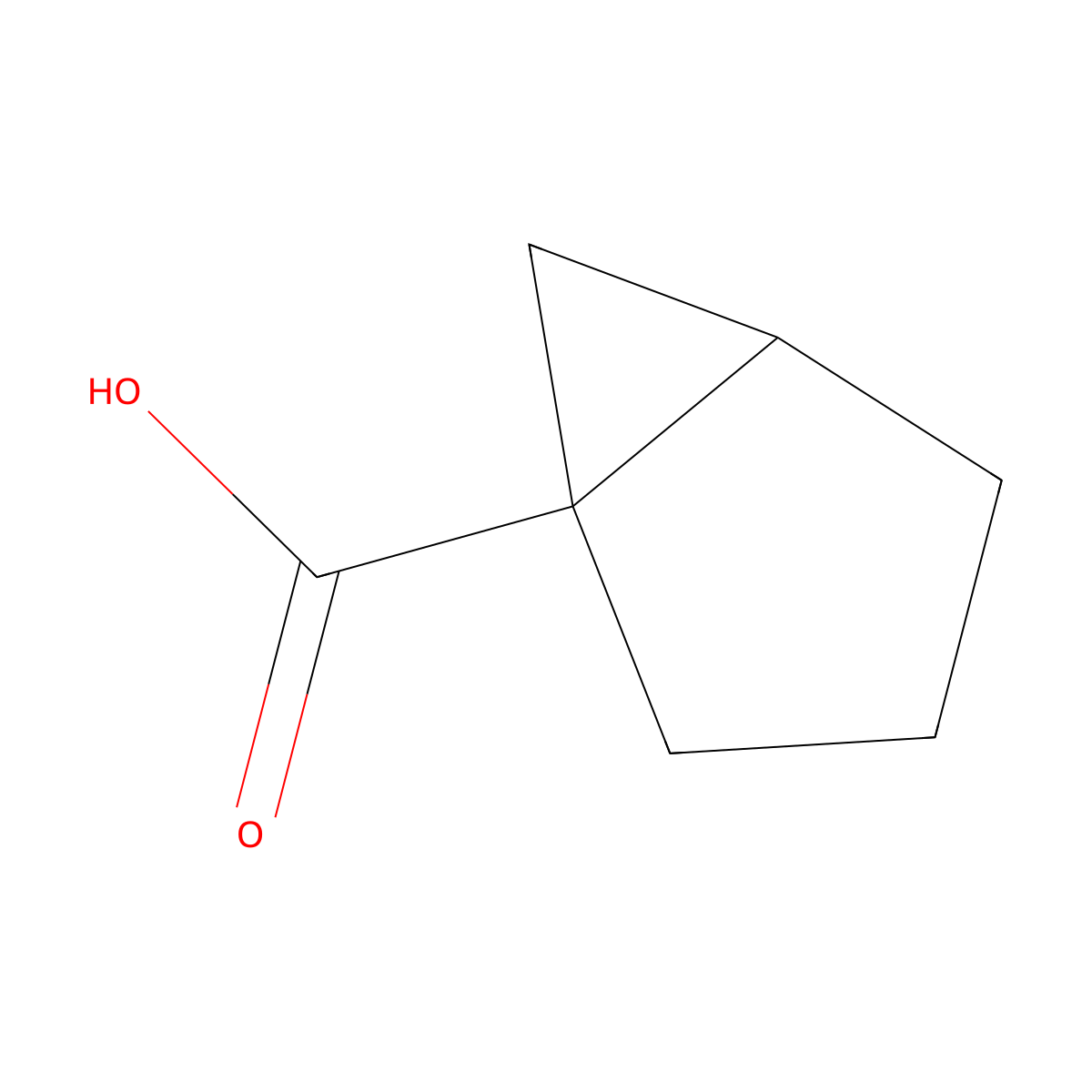 Bicyclo(3.1.0)hexane-1-carboxylic acid molecular structure, CAS 25090-52-2