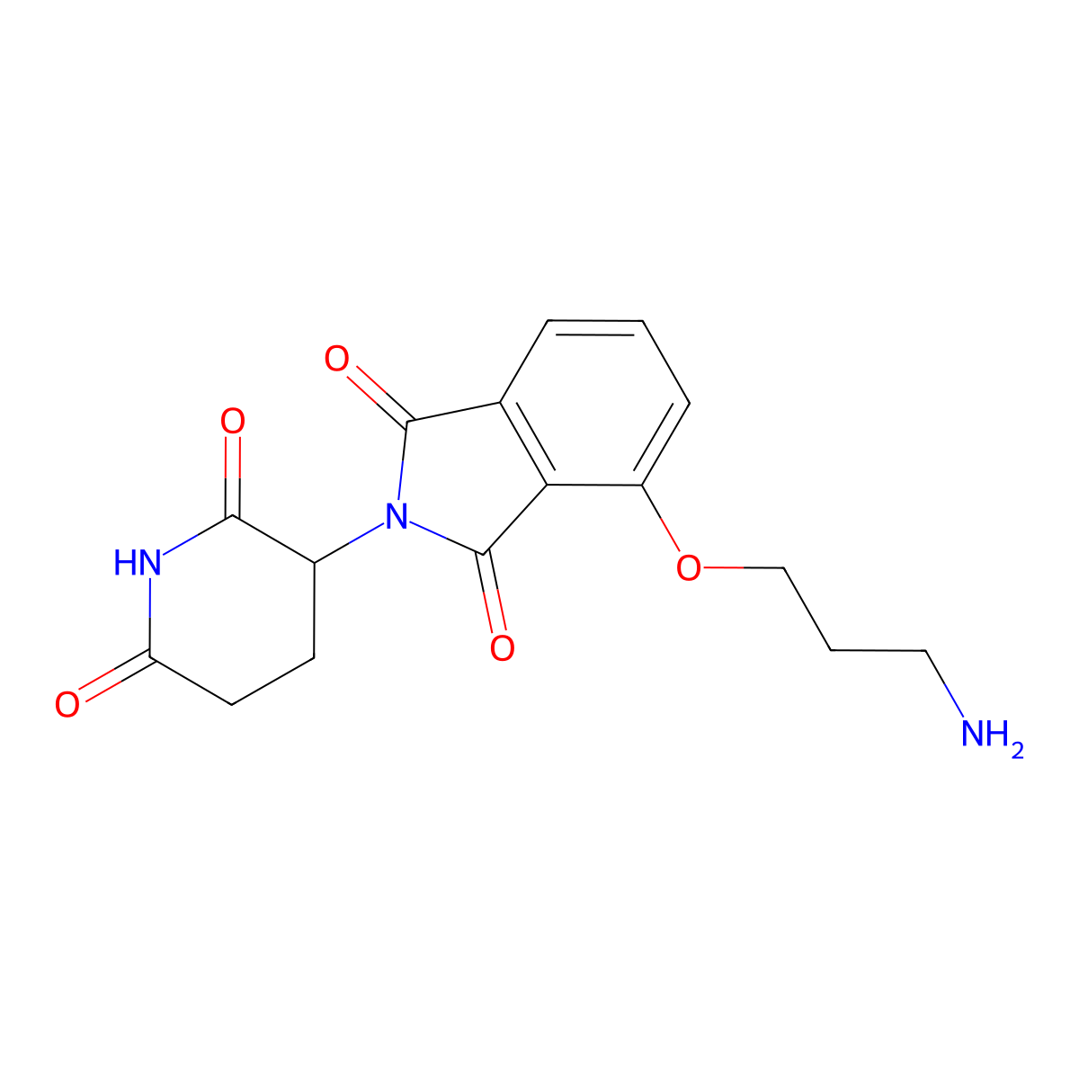 Thalidomide-O-C3-NH2 molecular structure, CAS 2509360-22-7
