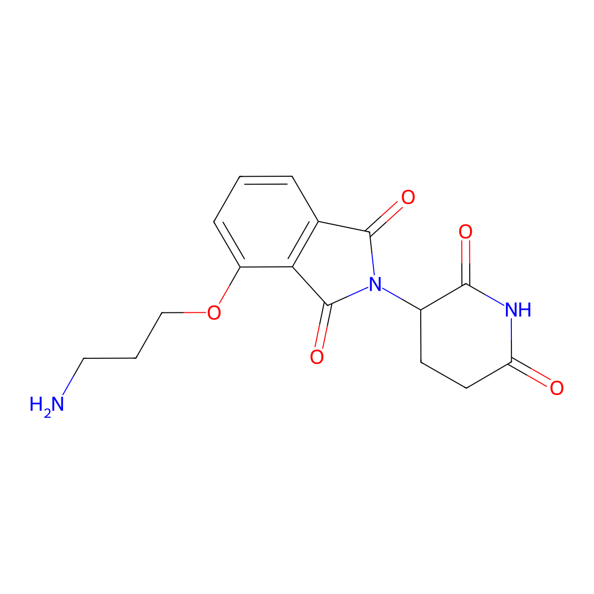 Thalidomide-O-C3-NH2 molecular structure, CAS 2509360-22-7