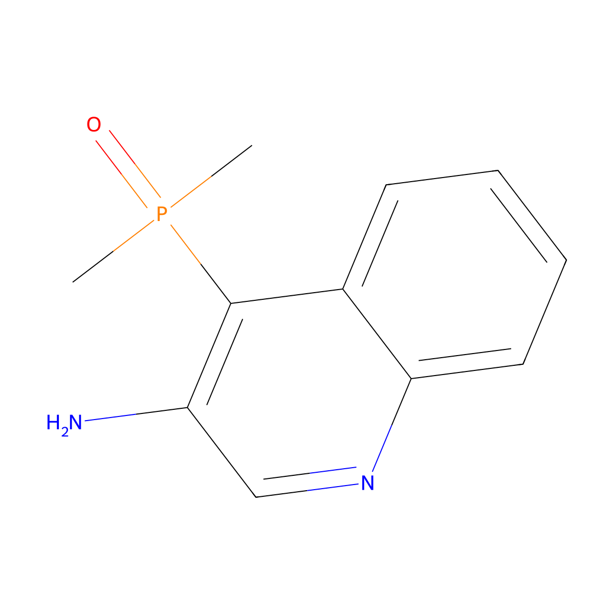 4-(Dimethylphosphoryl)quinolin-3-amine molecular structure, CAS 2509820-36-2