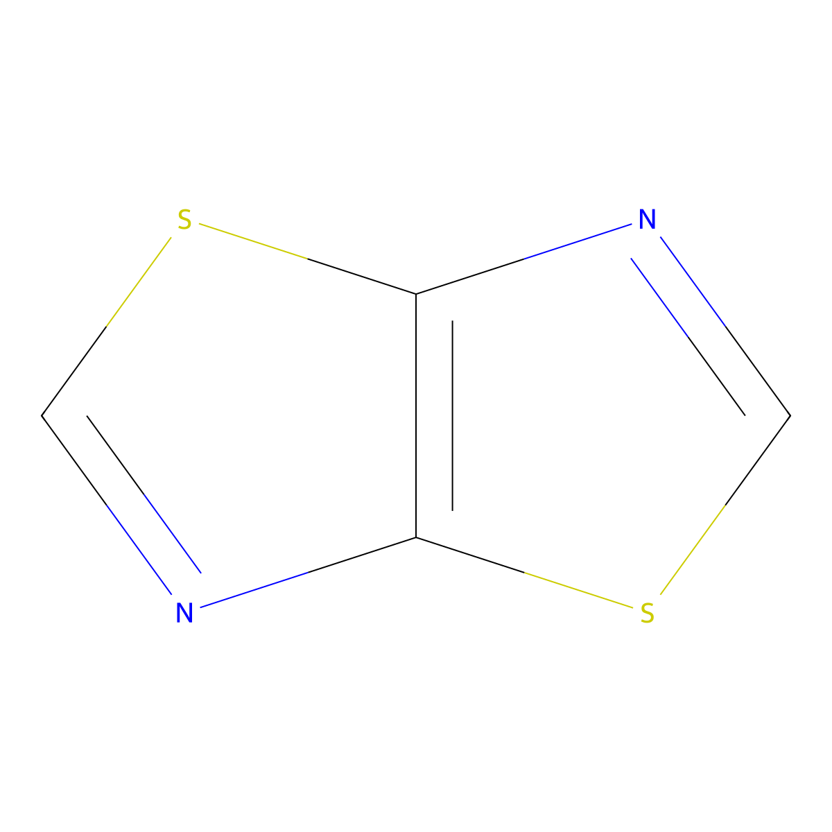 Thiazolo(5,4-d)thiazole molecular structure, CAS 251-56-9