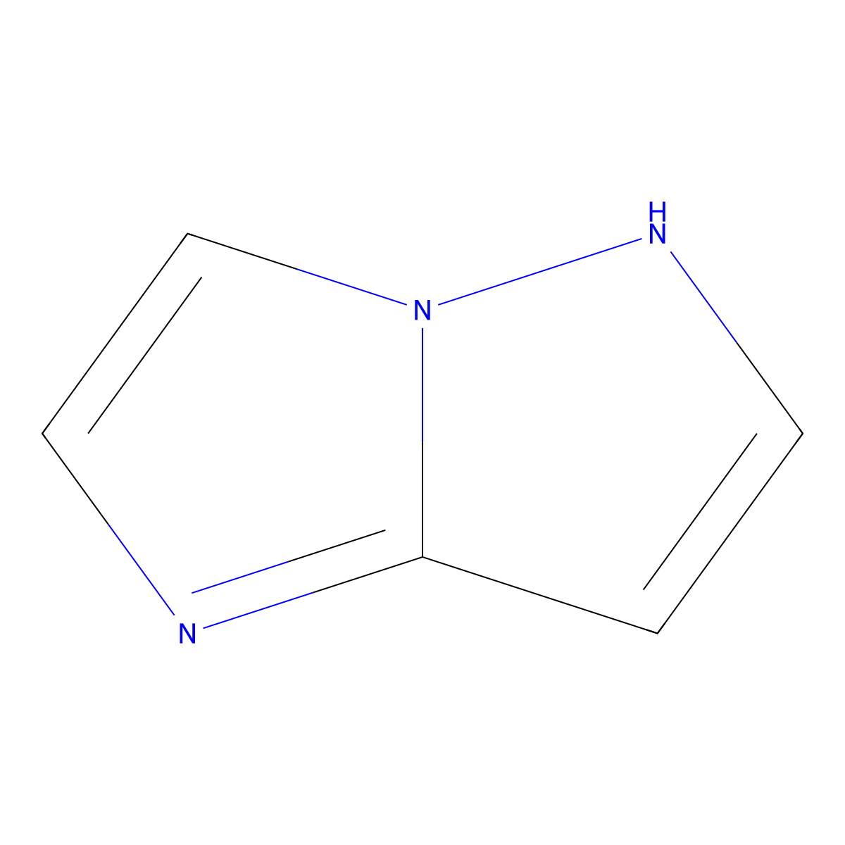 5H-Imidazo(1,2-b)pyrazole molecular structure, CAS 251-80-9