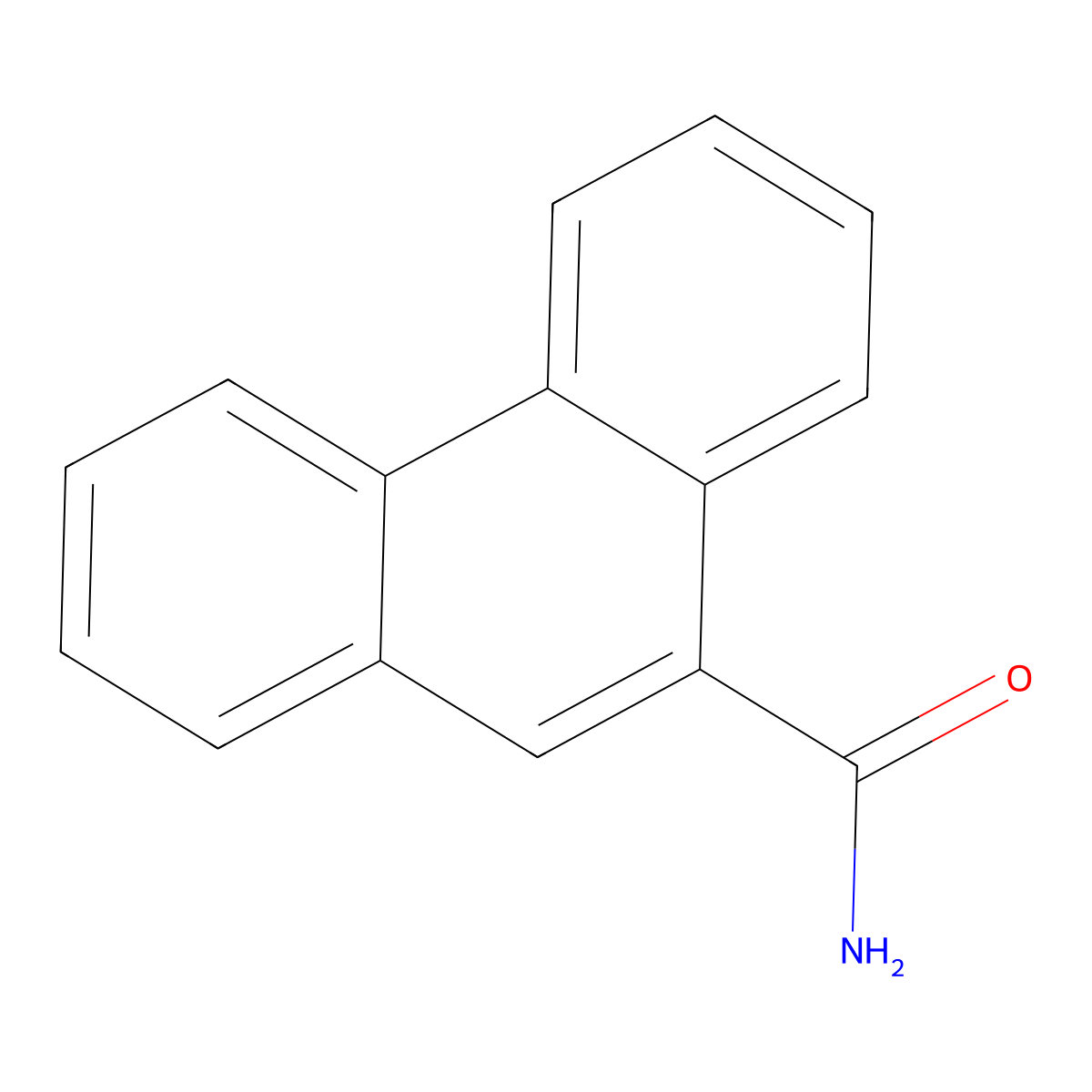 9-Phenanthrenecarboxamide molecular structure, CAS 2510-60-3