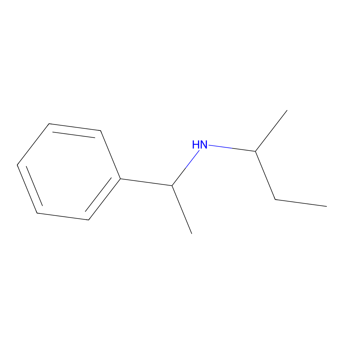 N-(1-phenylethyl)butan-2-amine molecular structure, CAS 25102-88-9