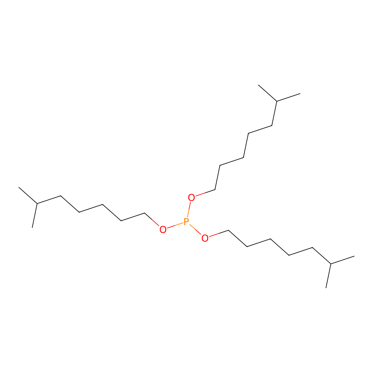 Triisooctylphosphite molecular structure, CAS 25103-12-2