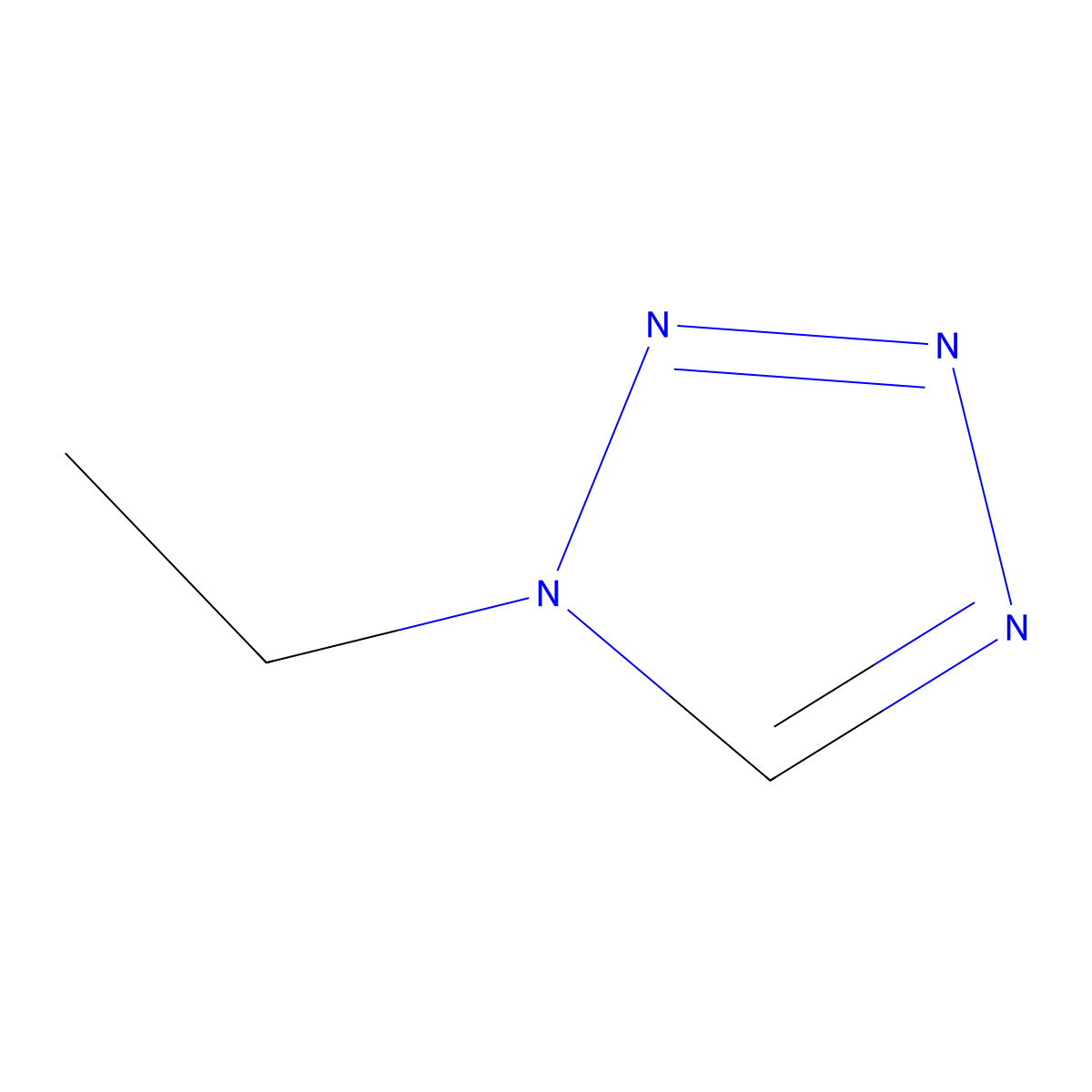 1-Ethyl-1H-tetrazole molecular structure, CAS 25108-33-2