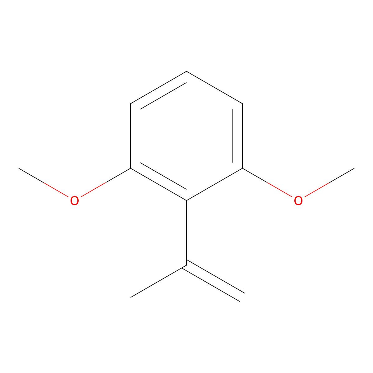 2,6-Dimethoxy-alpha-methylstyrene molecular structure, CAS 25108-61-6