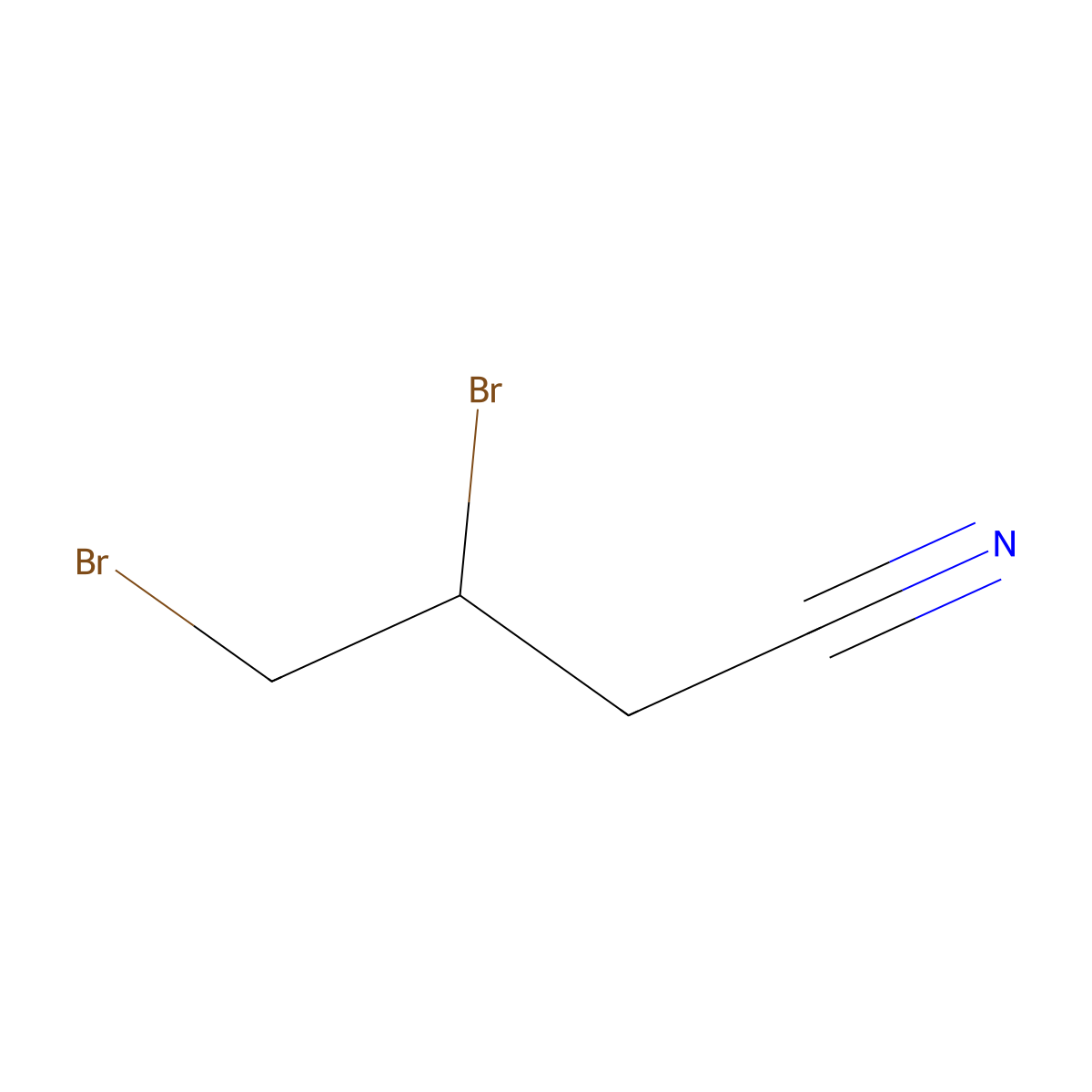 3,4-Dibromobutanenitrile molecular structure, CAS 25109-74-4