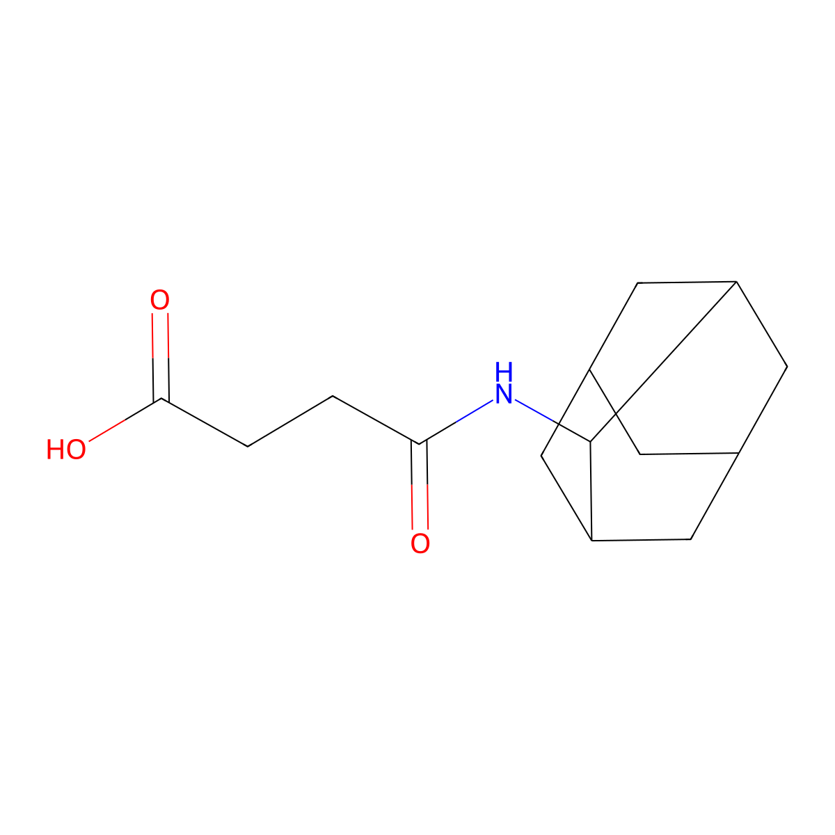 4-(2-Adamantylamino)-4-oxobutanoic acid molecular structure, CAS 251091-73-3