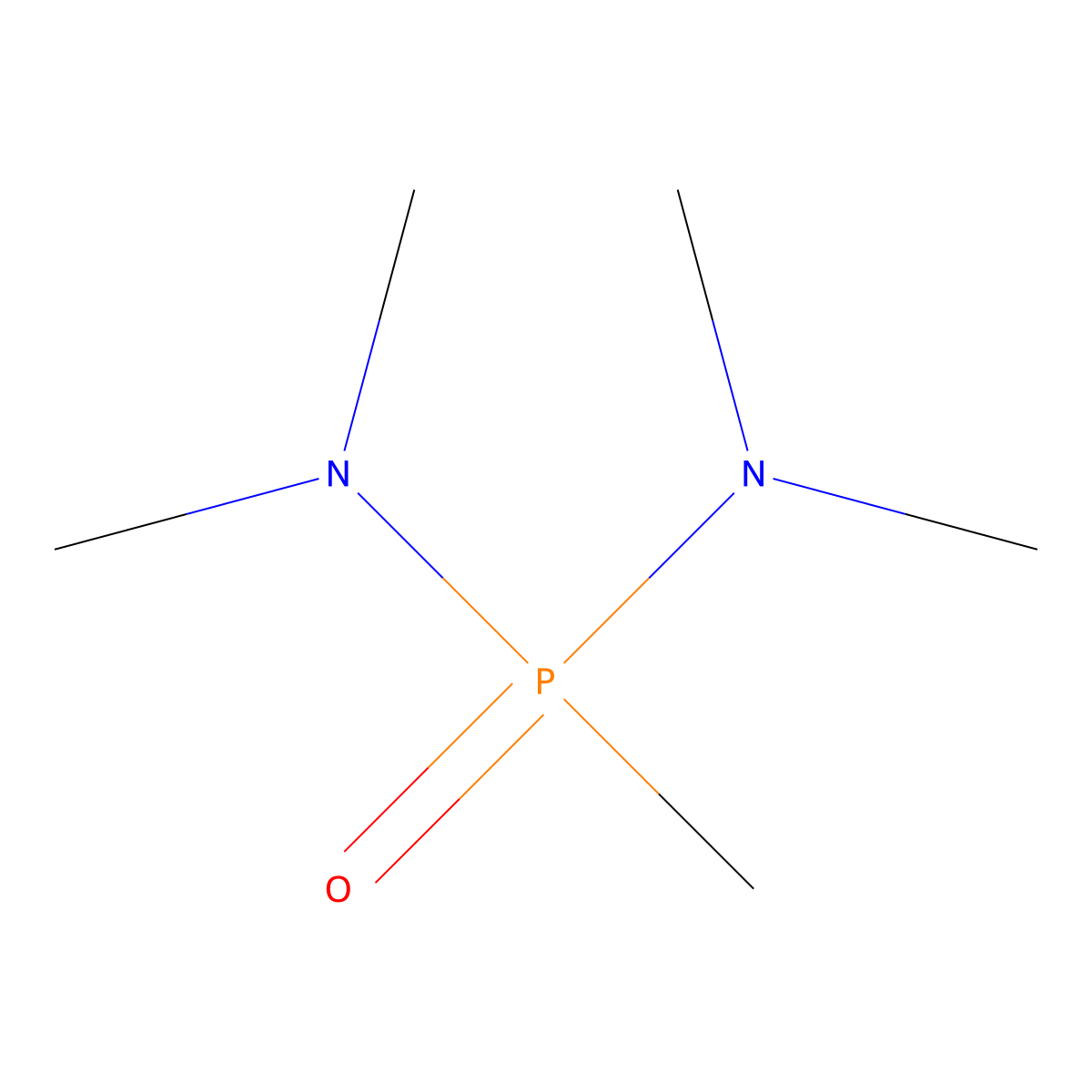 Pentamethylphosphonic diamide molecular structure, CAS 2511-17-3