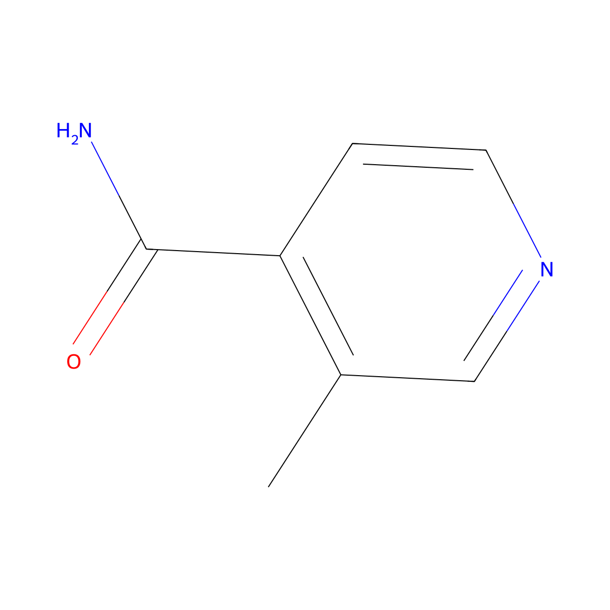 3-Methylisonicotinamide molecular structure, CAS 251101-36-7