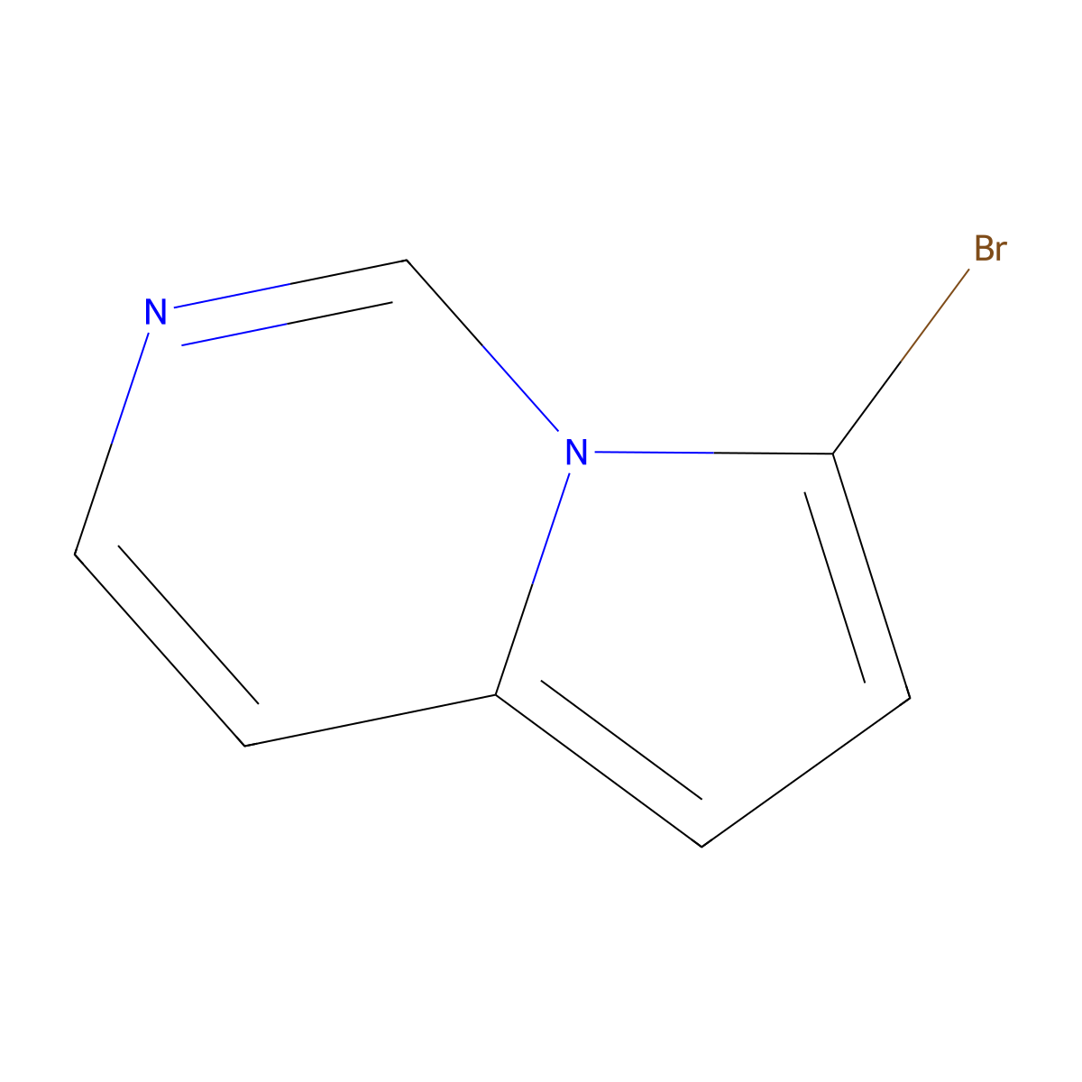 7-Bromopyrrolo[1,2-c]pyrimidine molecular structure, CAS 251102-32-6