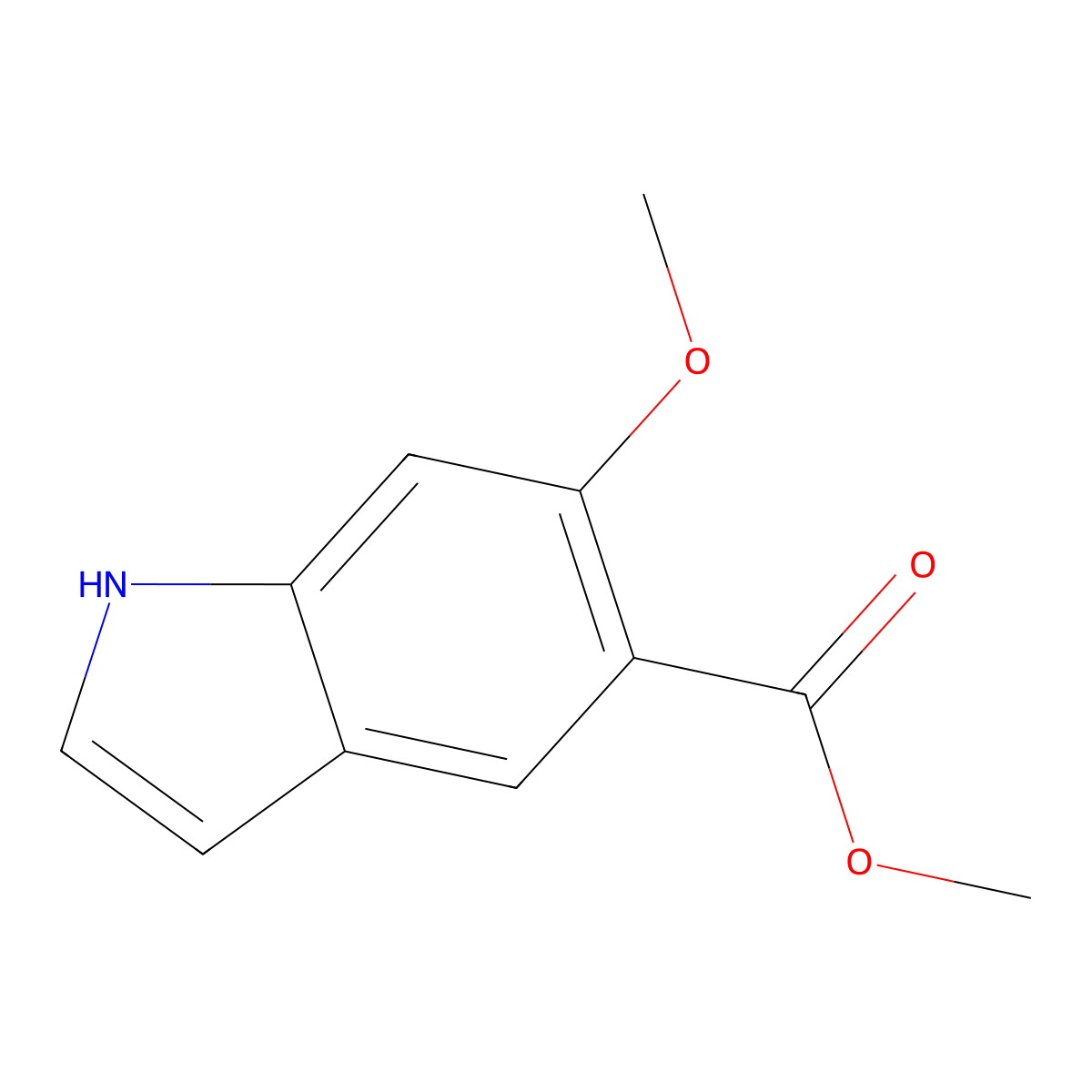 Methyl 6-methoxy-1H-indole-5-carboxylate molecular structure, CAS 251107-30-9