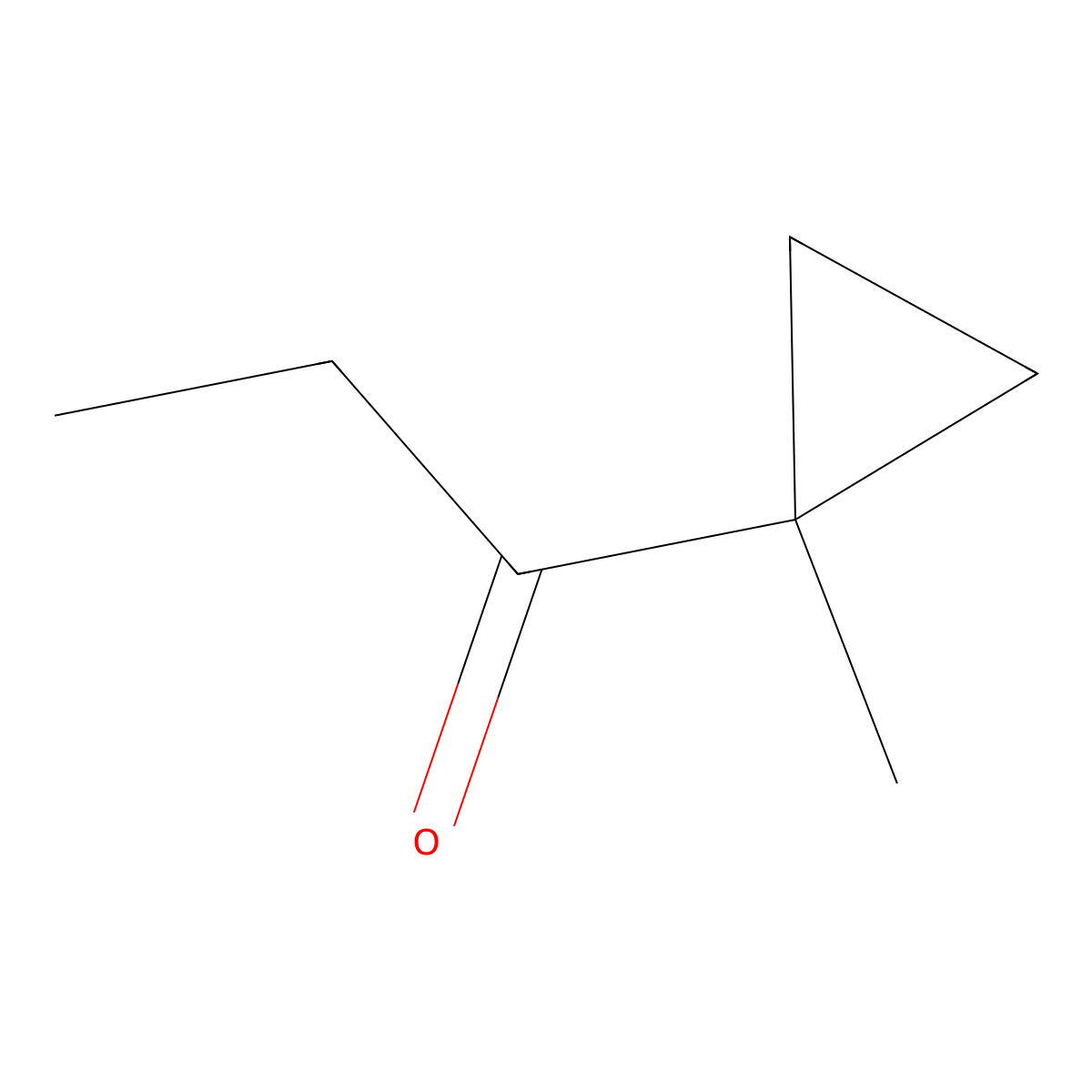 1-(1-Methylcyclopropyl)propan-1-one molecular structure, CAS 25111-31-3