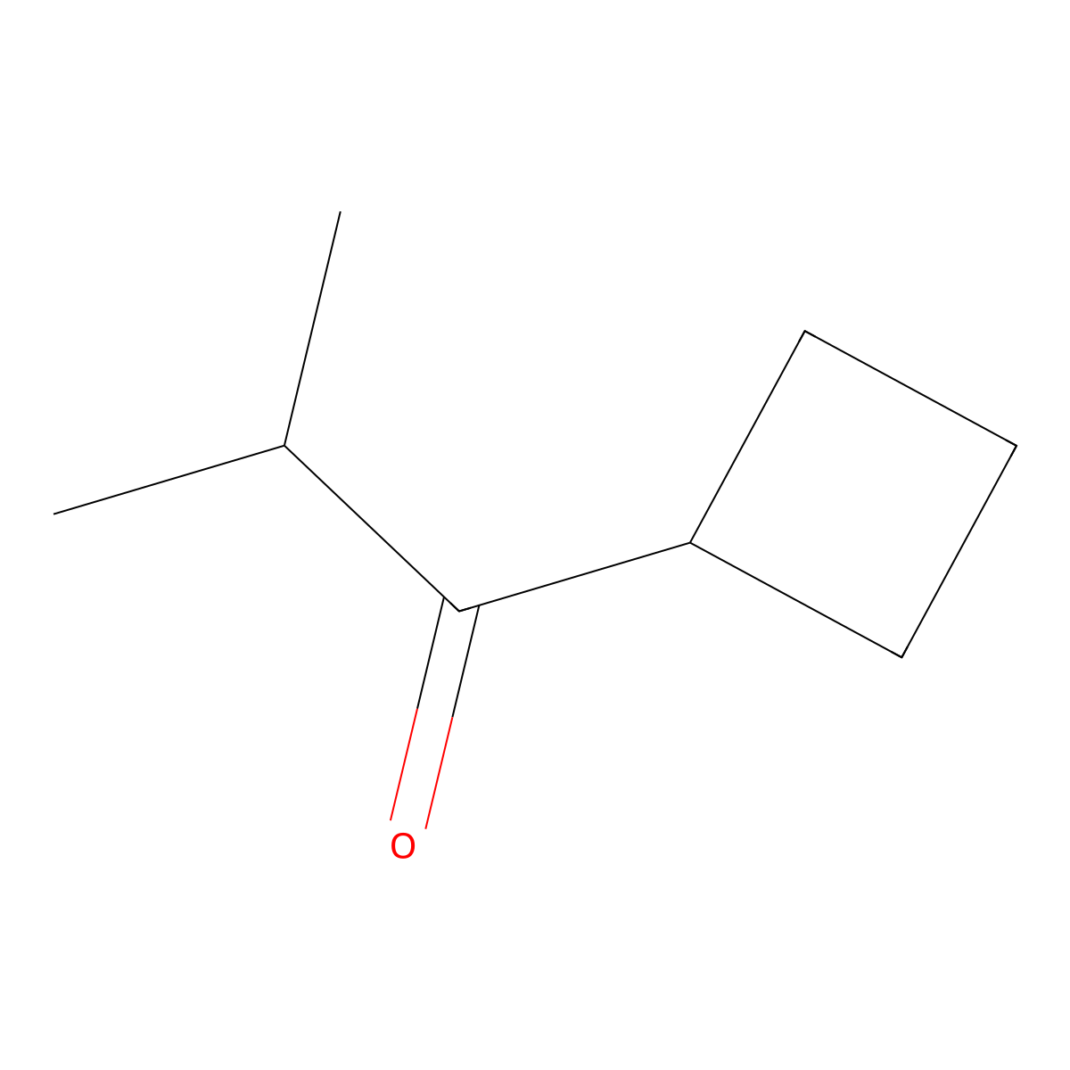 1-Cyclobutyl-2-methylpropan-1-one molecular structure, CAS 25111-33-5