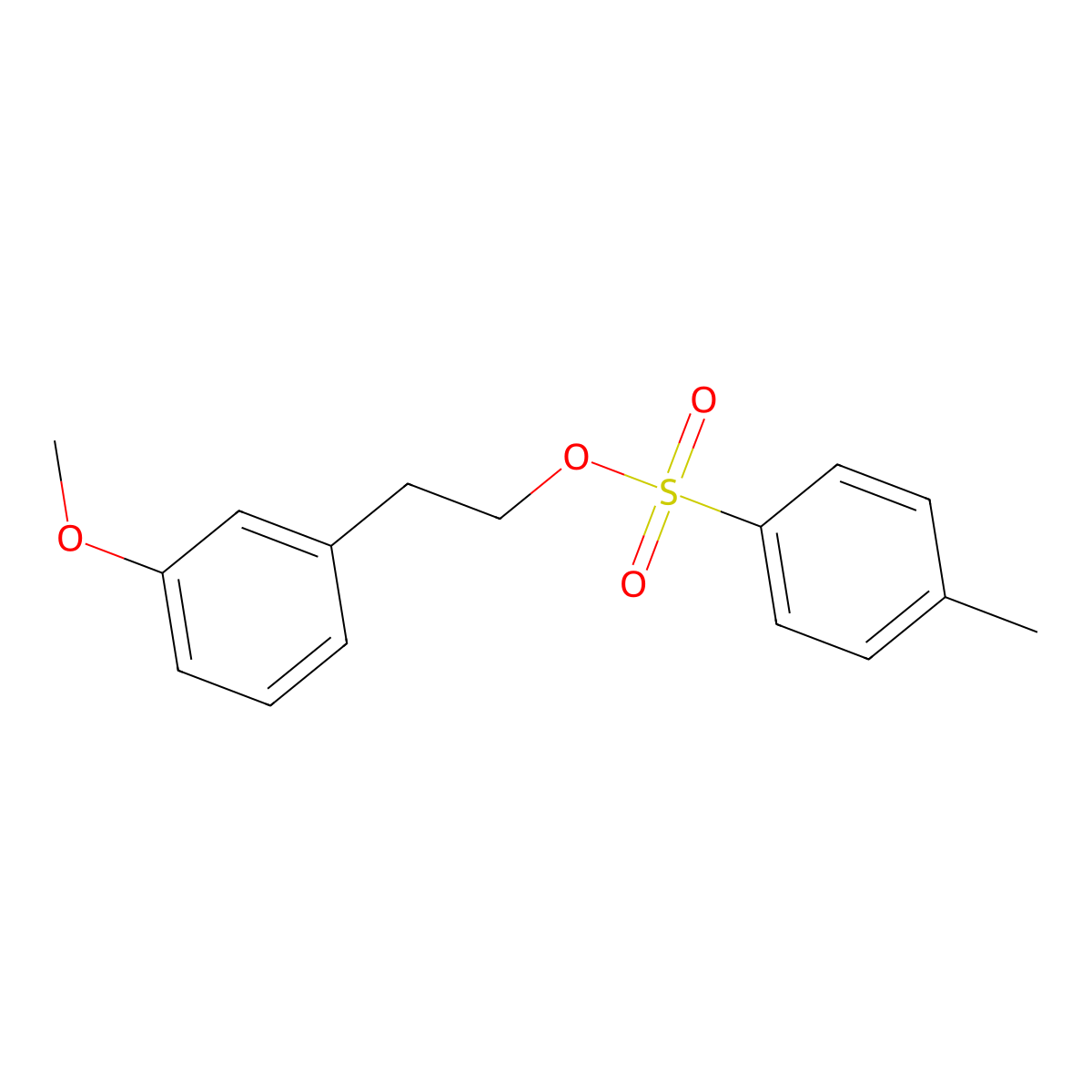 2-(3-Methoxyphenyl)ethyl 4-methylbenzene-1-sulfonate molecular structure, CAS 25112-95-2