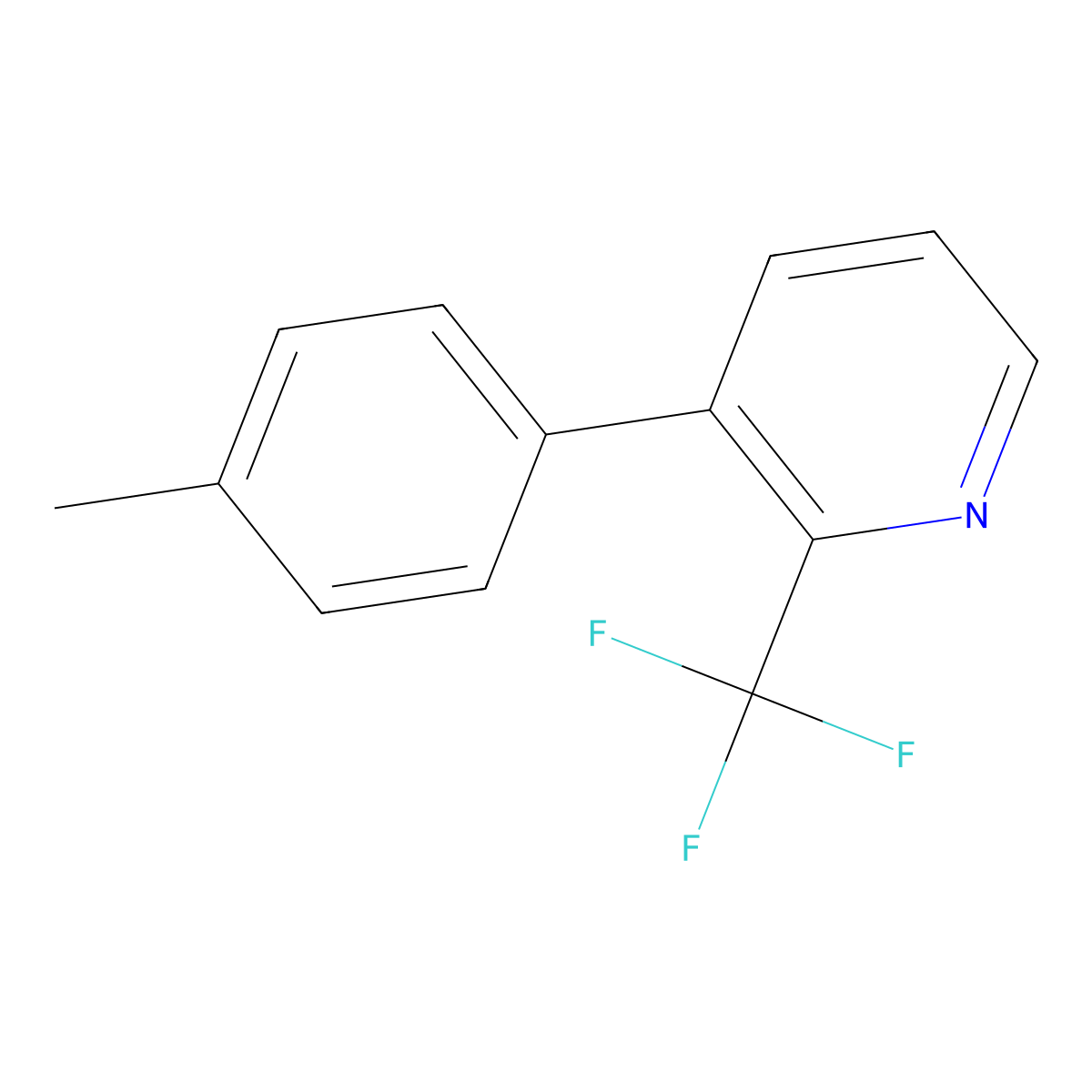 3-(4-Methylphenyl)-2-(trifluoromethyl)pyridine molecular structure, CAS 2511544-15-1