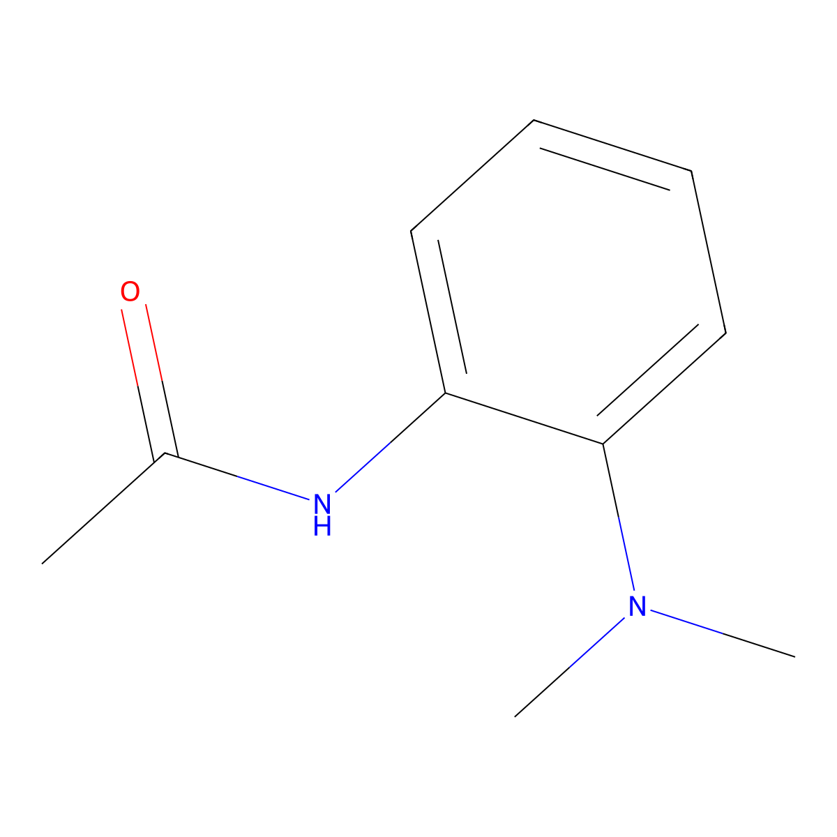 N-[2-(Dimethylamino)phenyl]acetamide molecular structure, CAS 25116-01-2