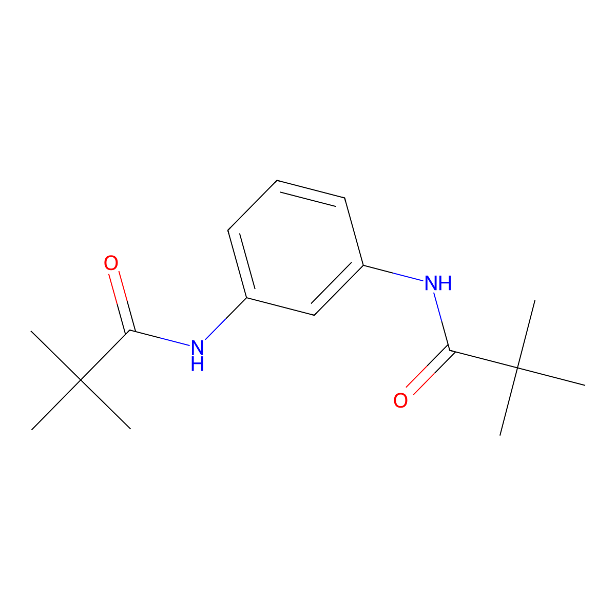 N-[3-(2,2-dimethylpropanoylamino)phenyl]-2,2-dimethylpropanamide molecular structure, CAS 25116-08-9